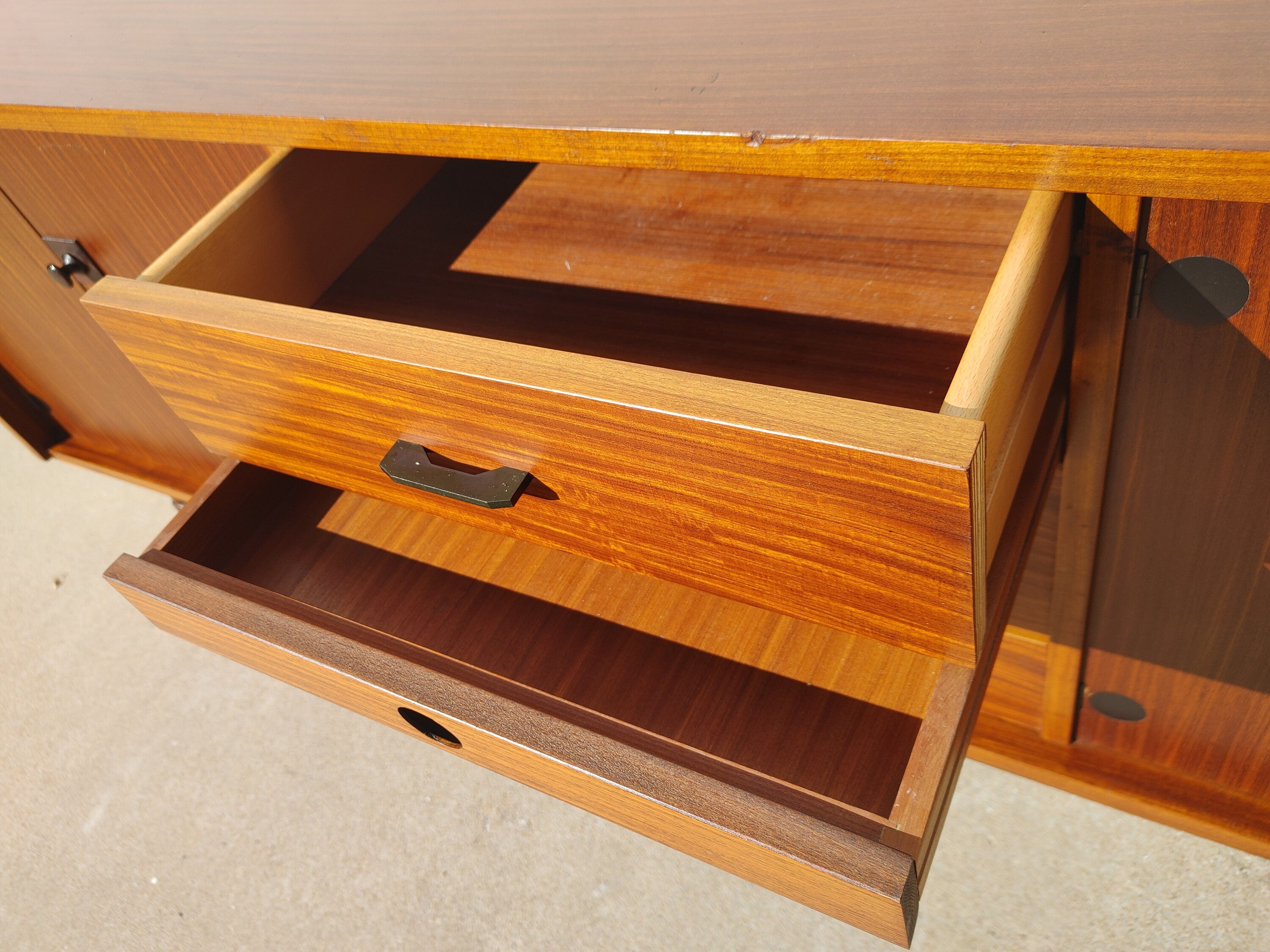 Mid Century Italian Modern Teak Credenza