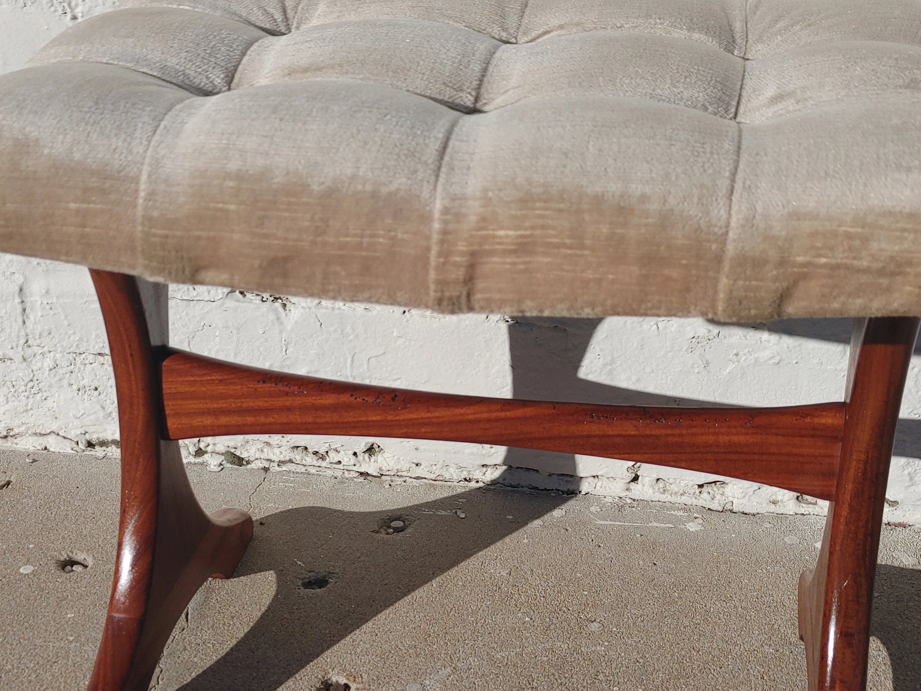 Mid Century English Modern Teak Stool