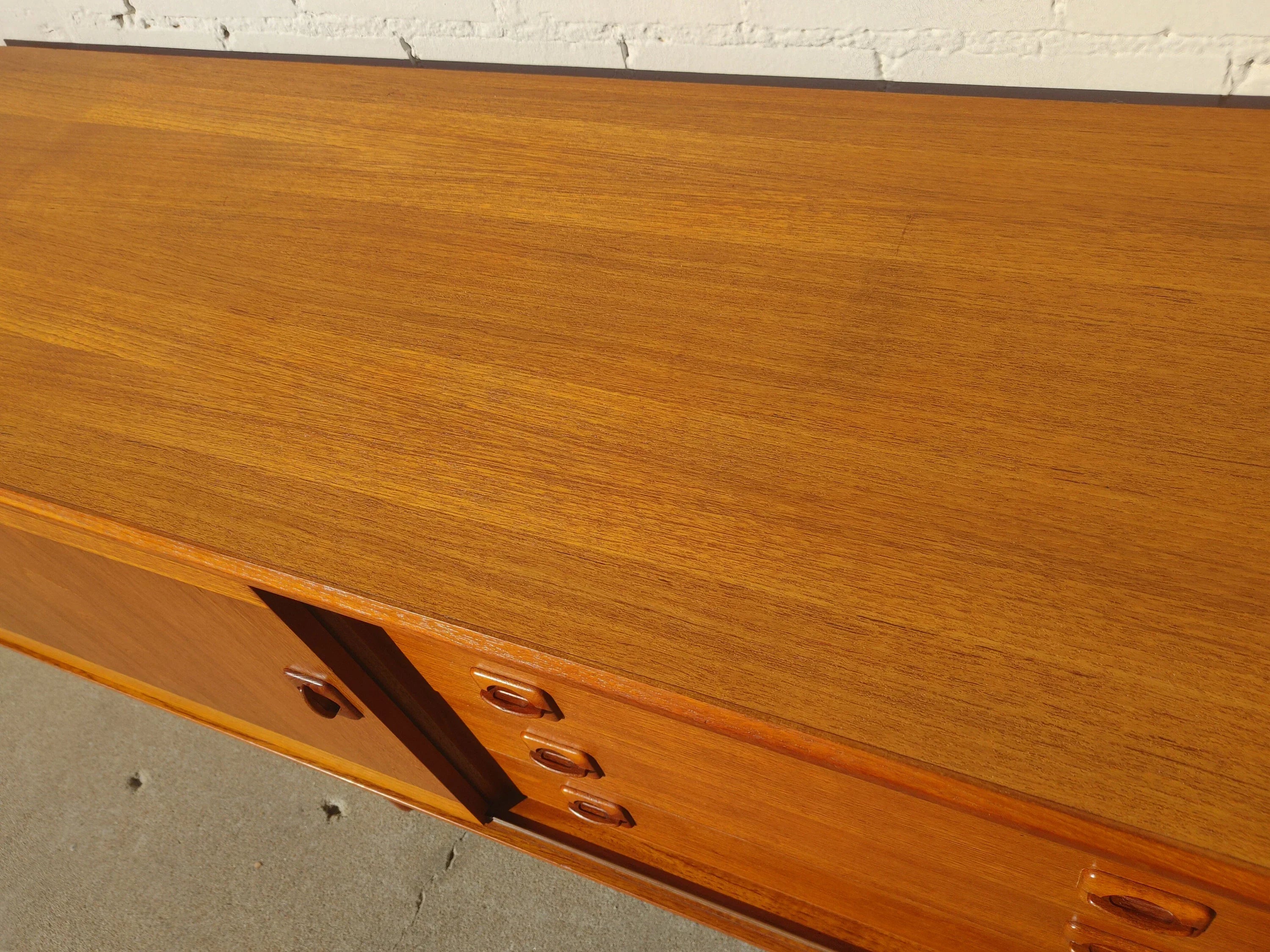 Mid Century Danish Modern Teak Credenza