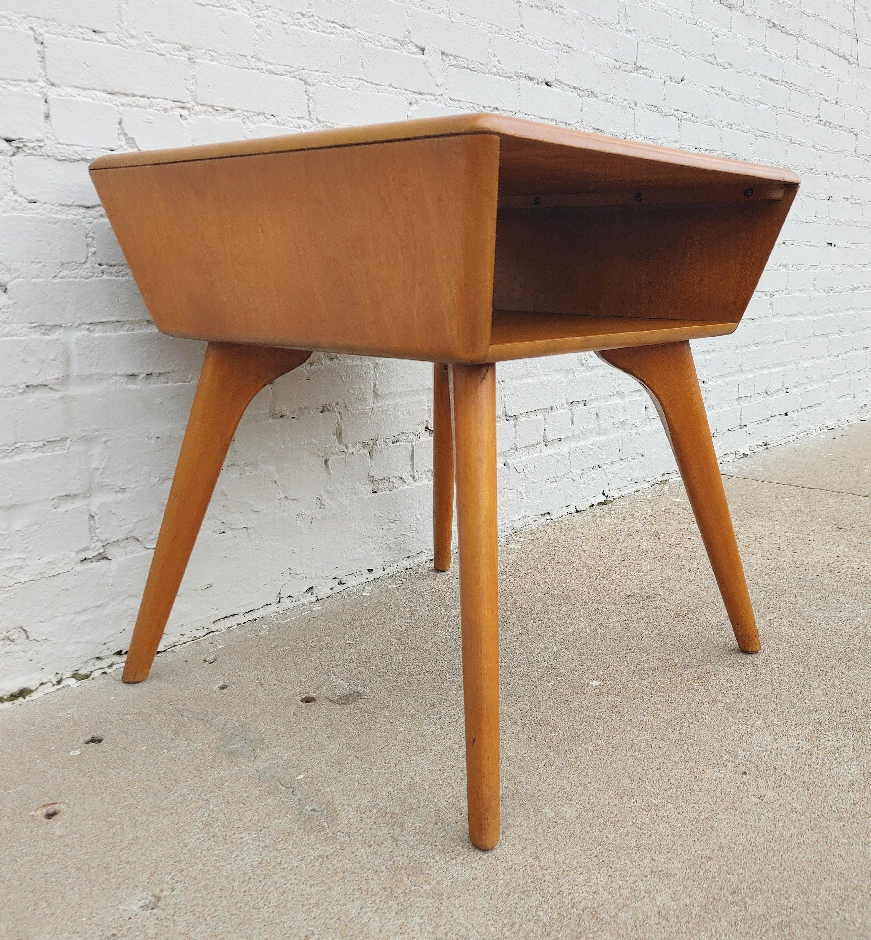 Mid Century Modern Heywood Wakefield Maple Side Table