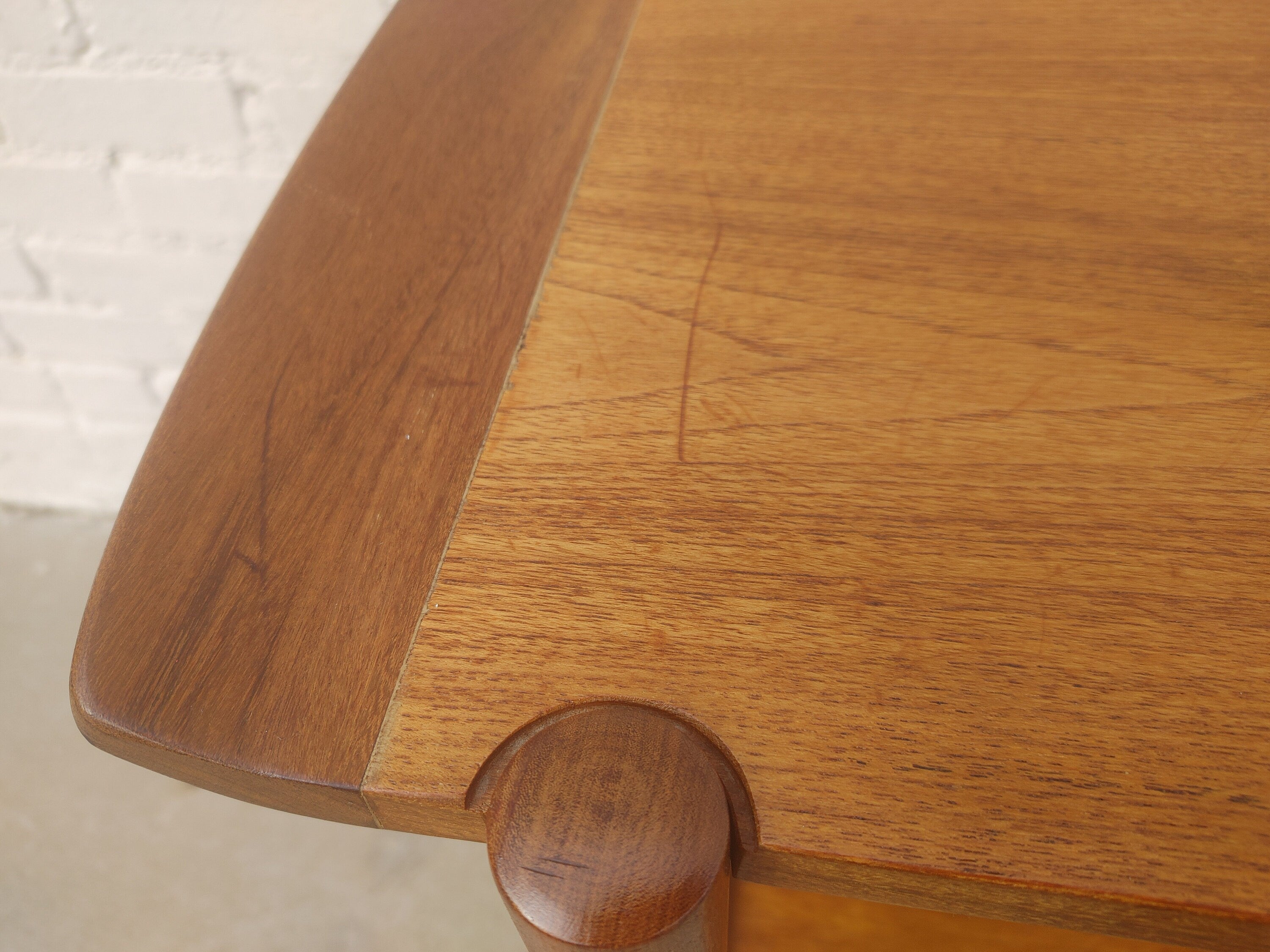 Mid Century Danish Modern Teak Rolling Bar