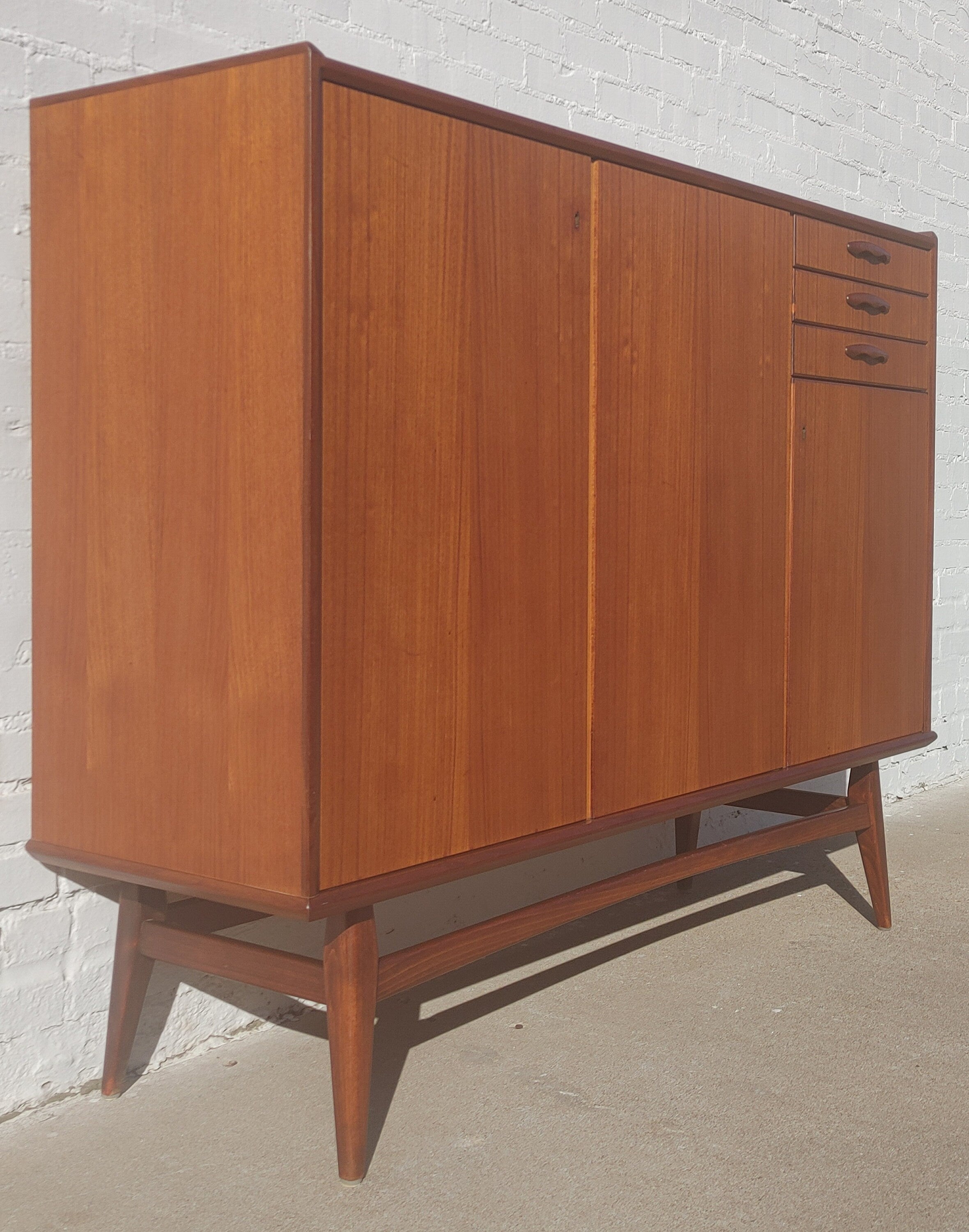 Mid Century Danish Modern Large Teak Cabinet