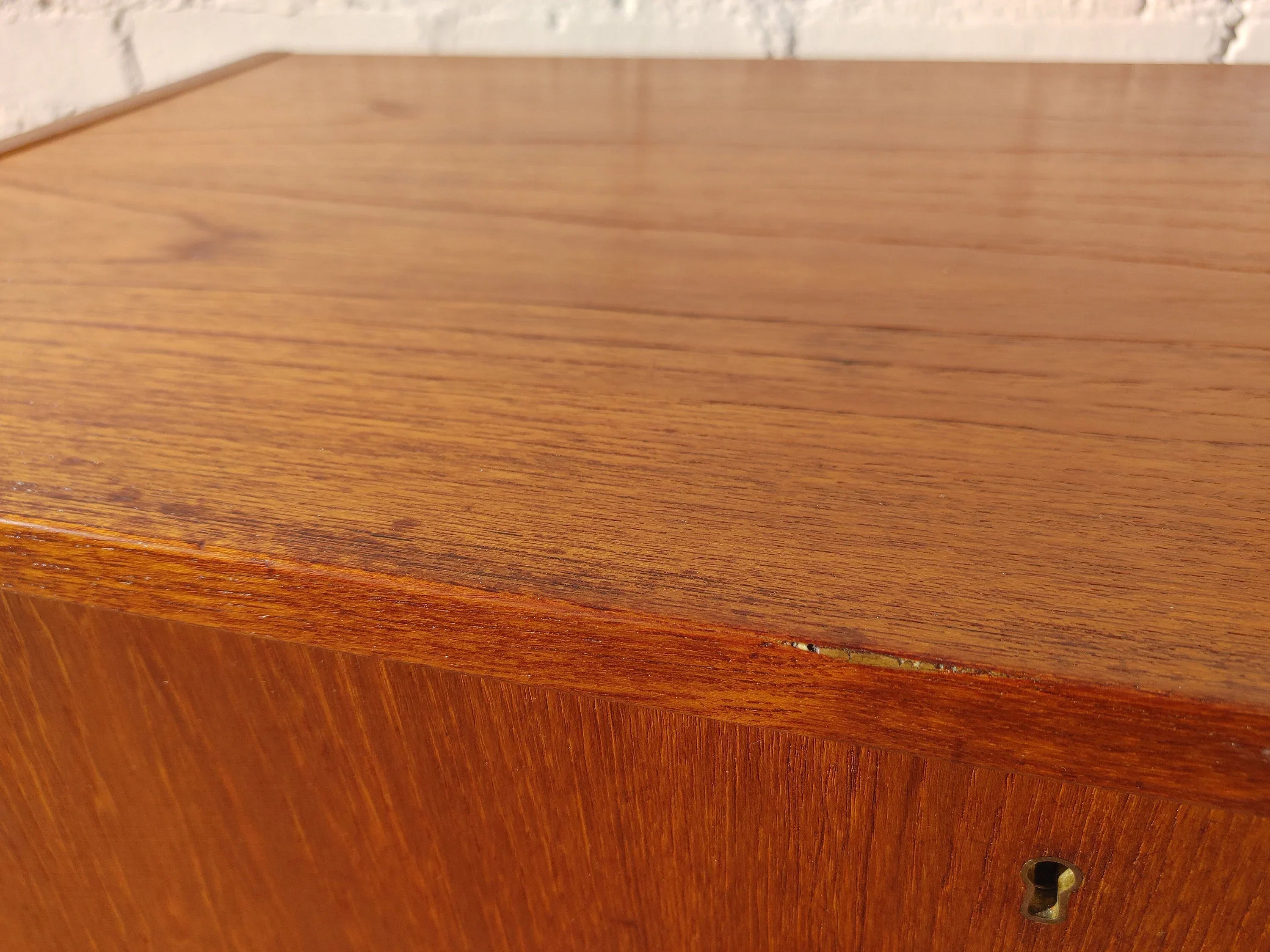 Mid Century Danish Modern Tall Teak Cabinet