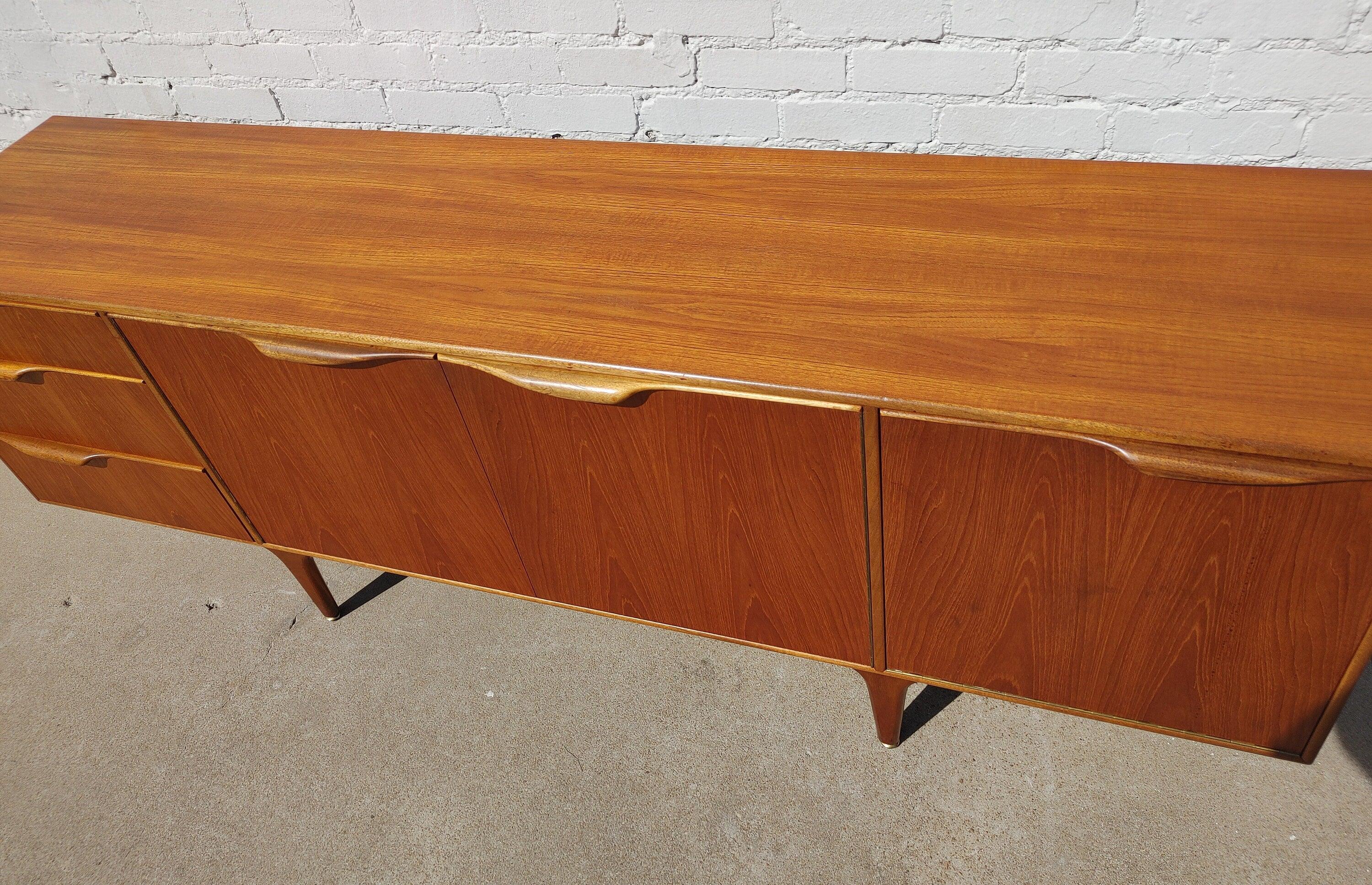 Mid Century English Modern Teak Credenza by McIntosh