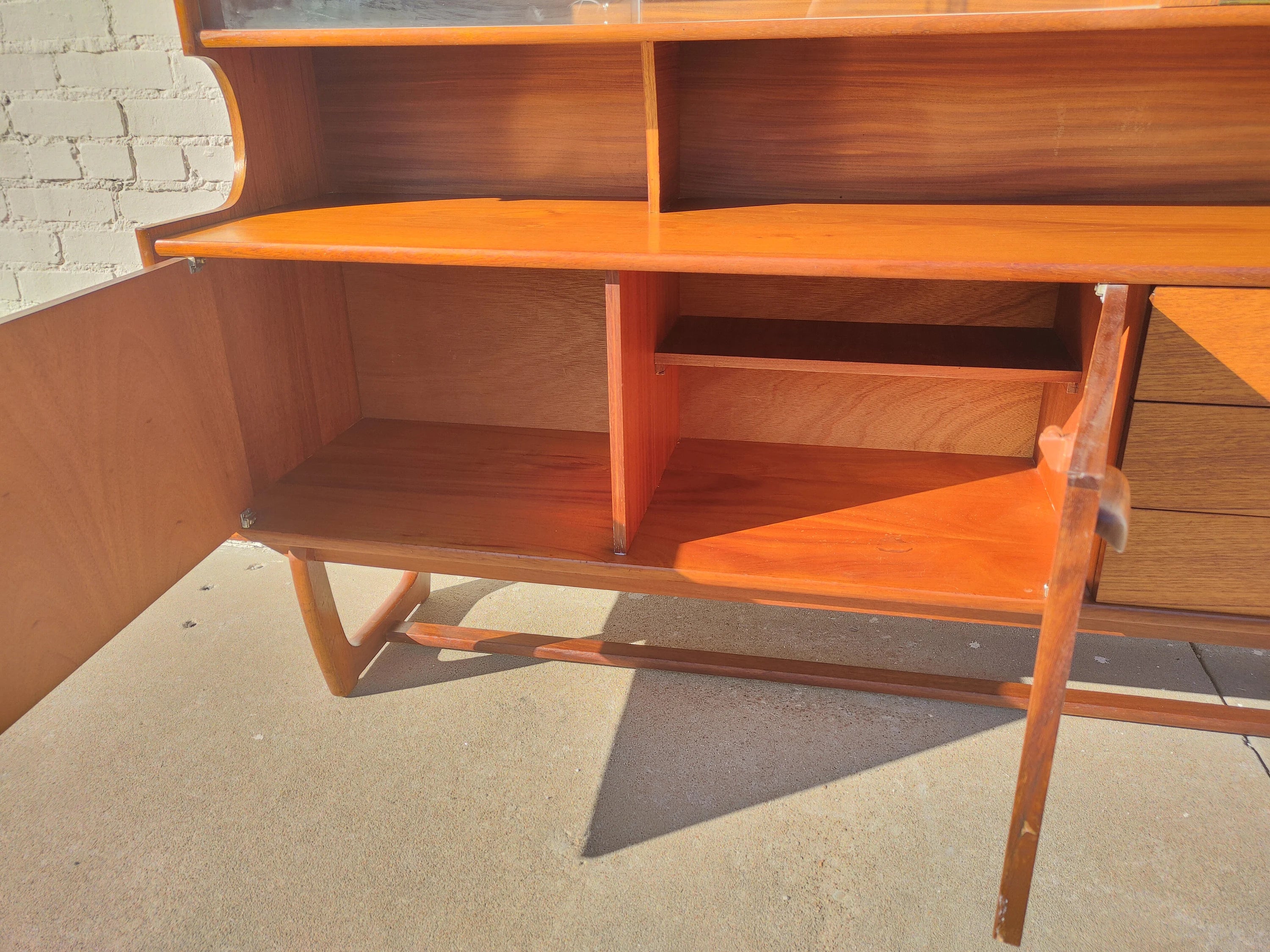 Mid Century English Modern Teak Hutch by G Plan