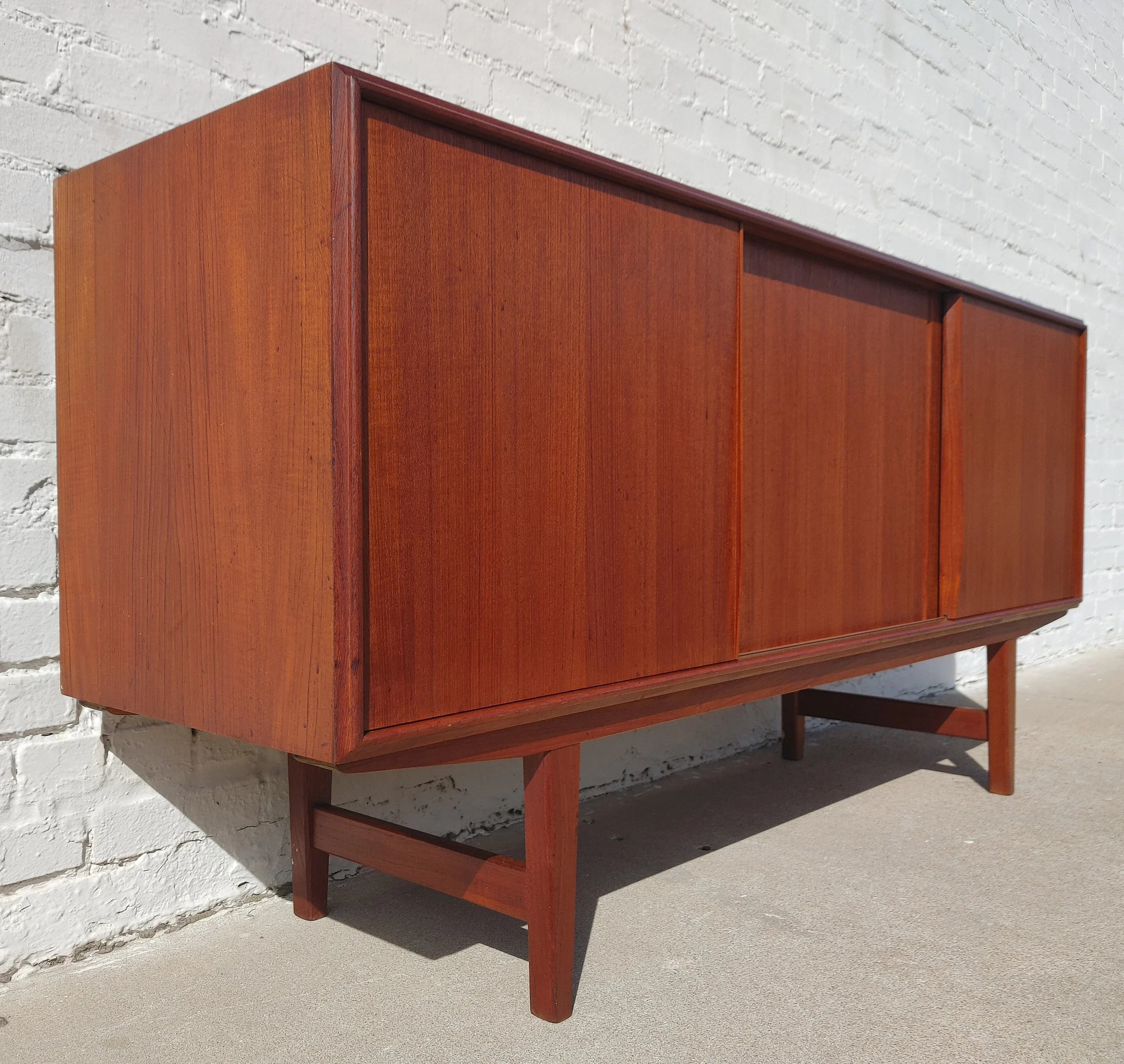 Mid Century Danish Modern Teak Credenza