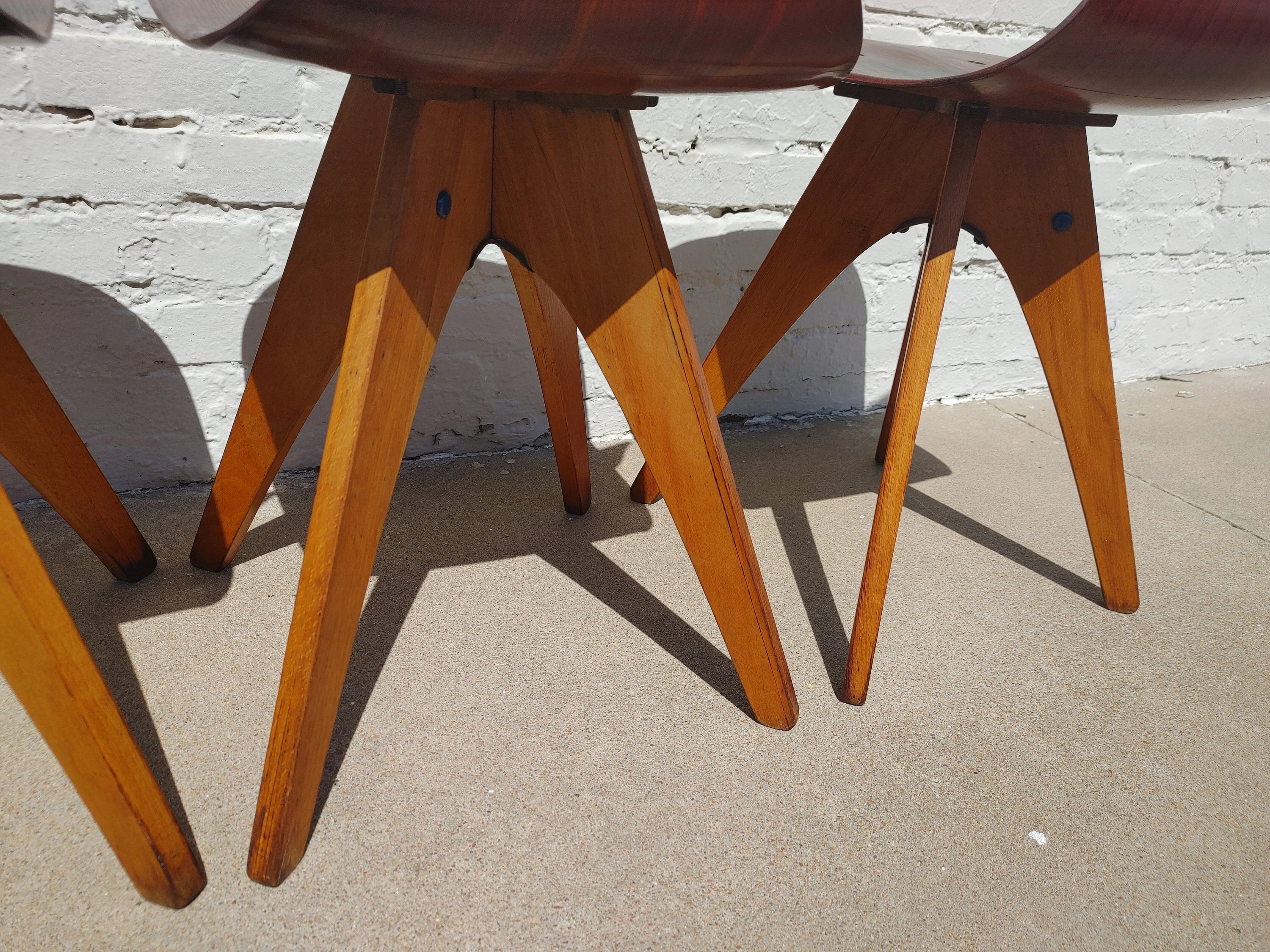 Mid Century Modern German Bentwood Chairs