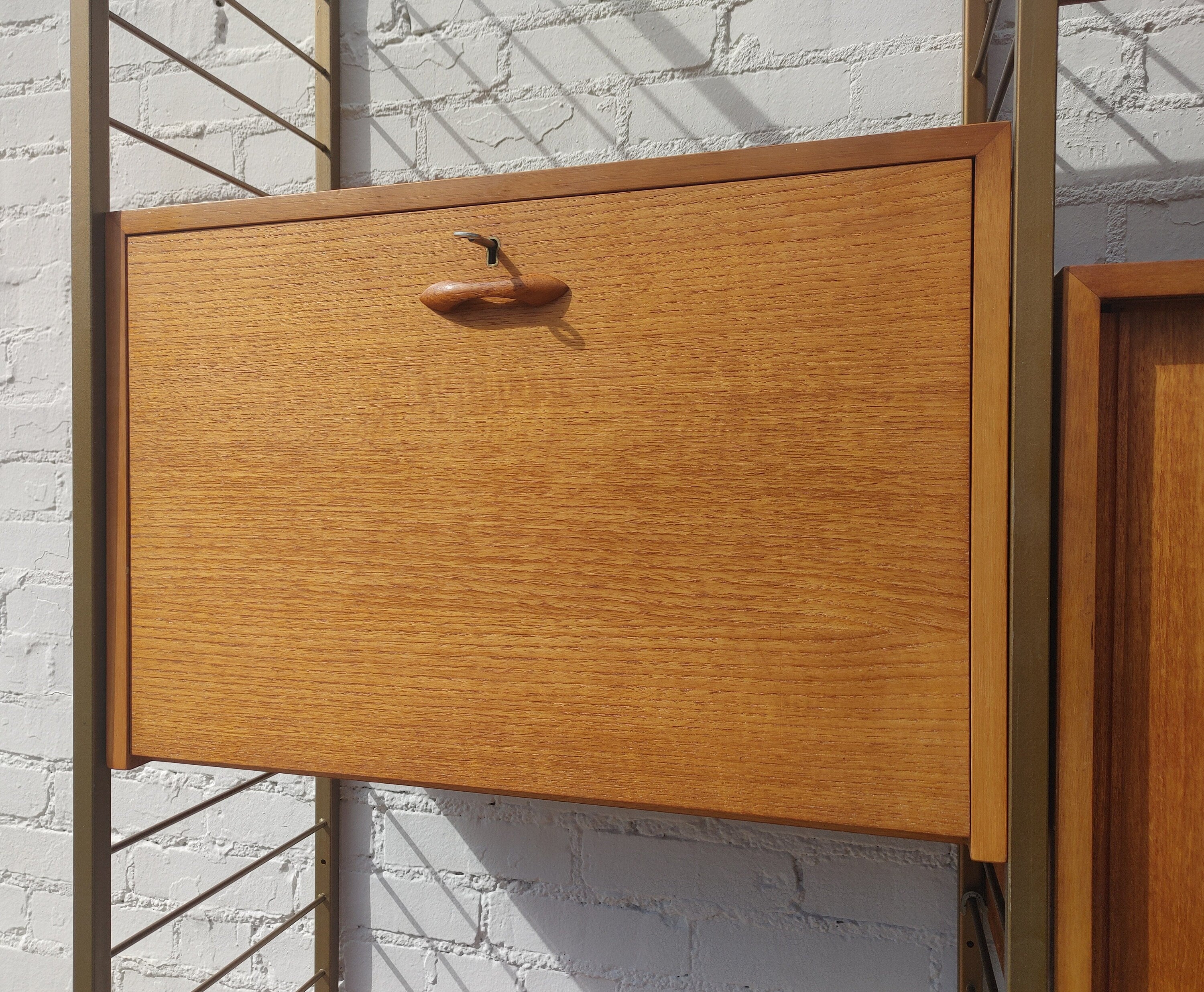 Mid Century English Modern Ladderax Wall Unit