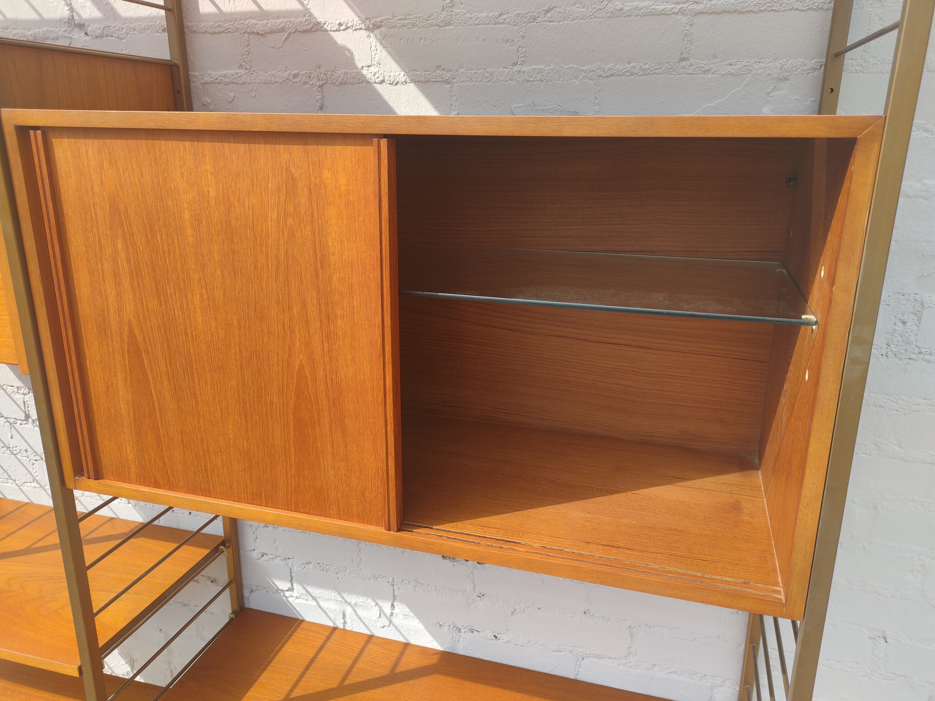 Mid Century English Modern Ladderax Wall Unit