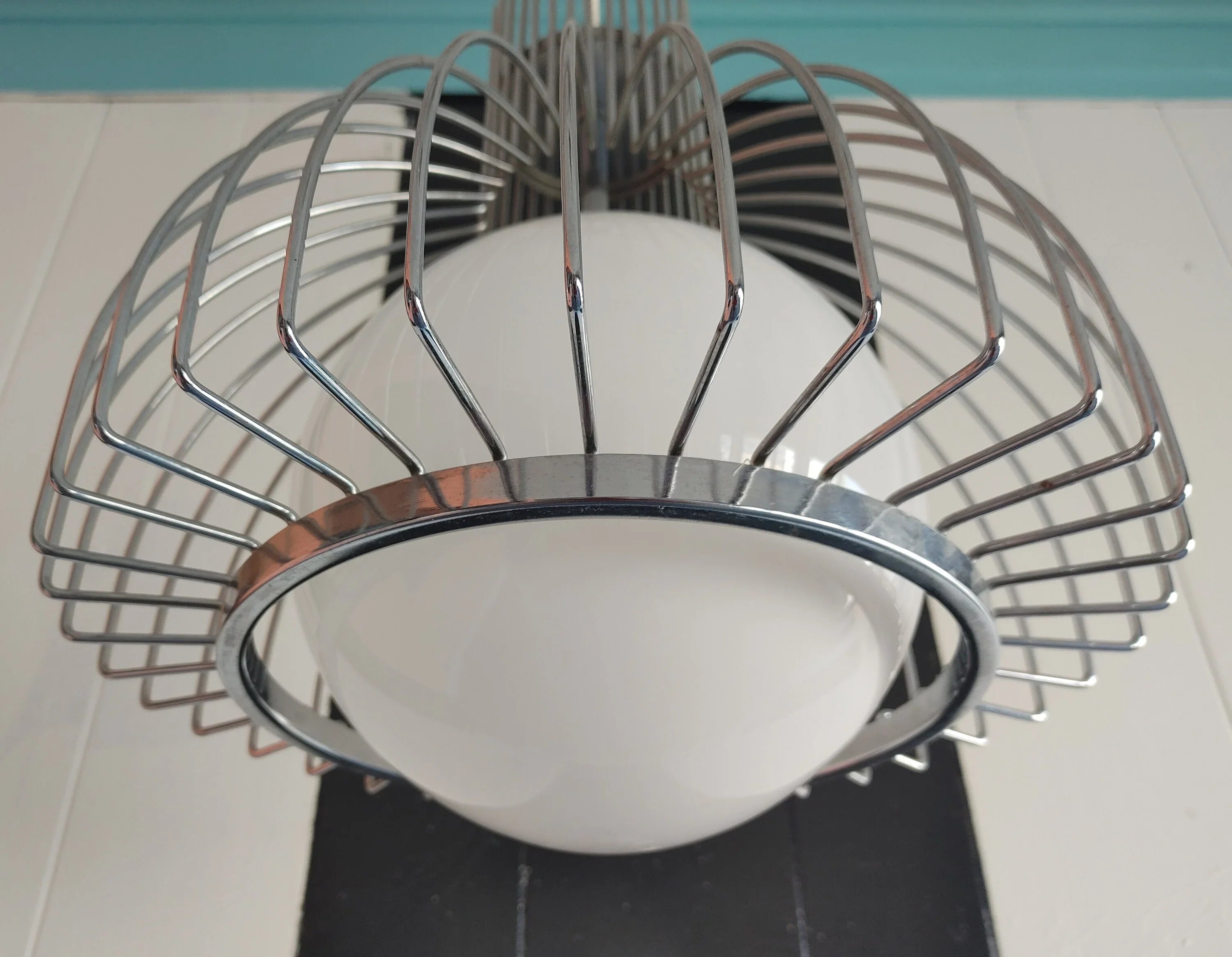Modern Steel and Globe Lighting Fixtures