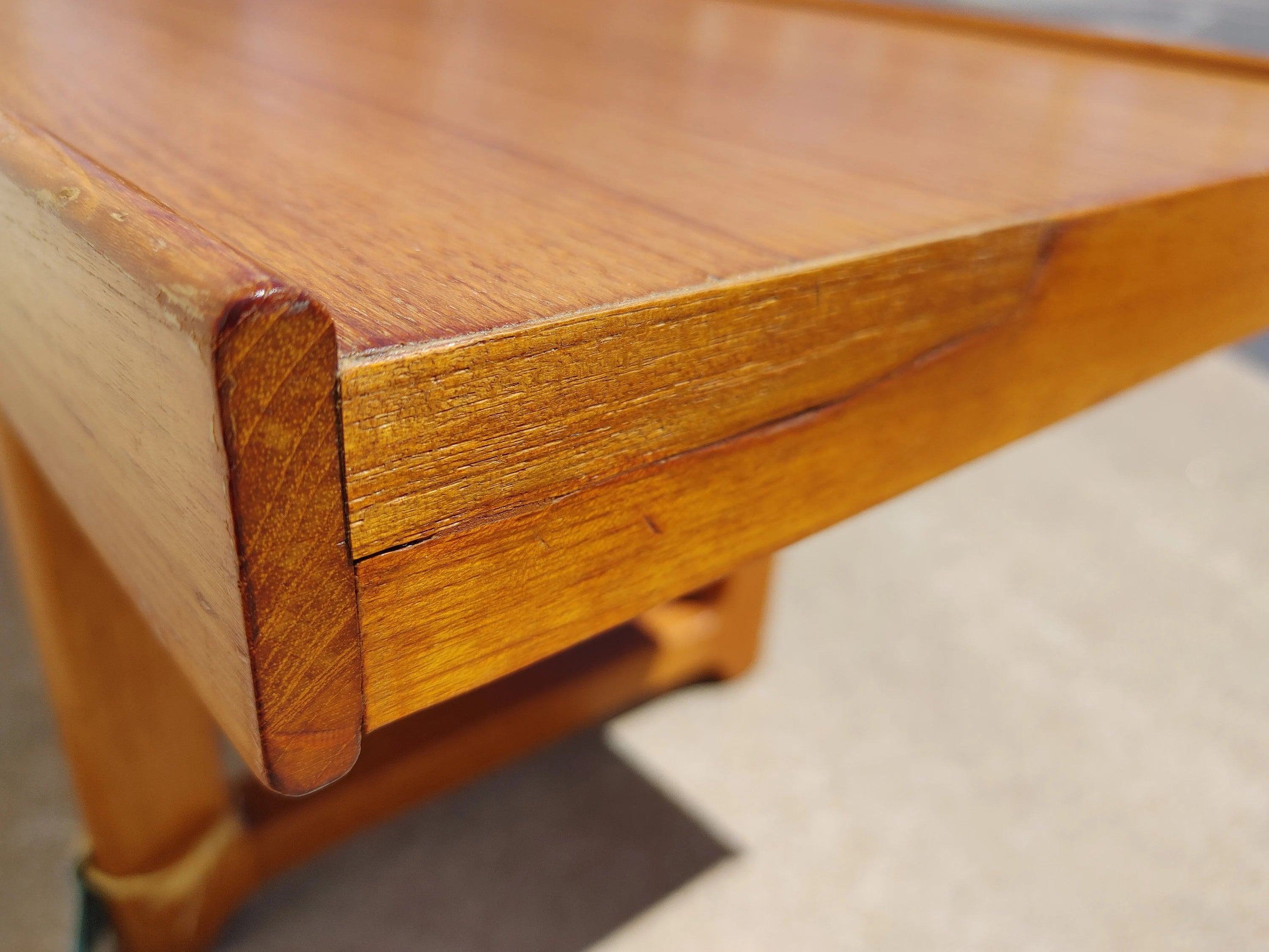 Mid Century Bruksbo Danish Bench Coffee Table