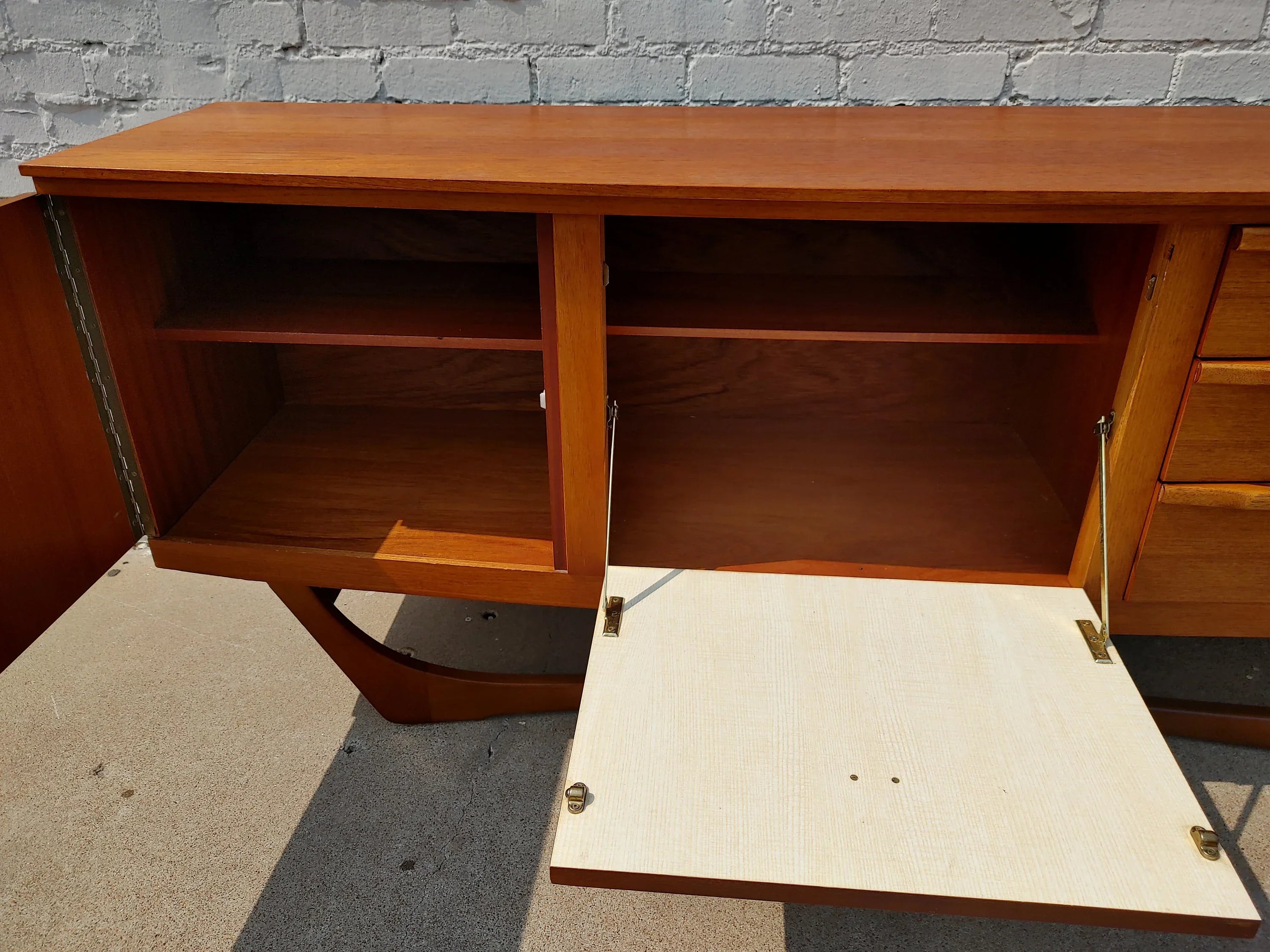 Mid Century English Modern Teak Sideboard