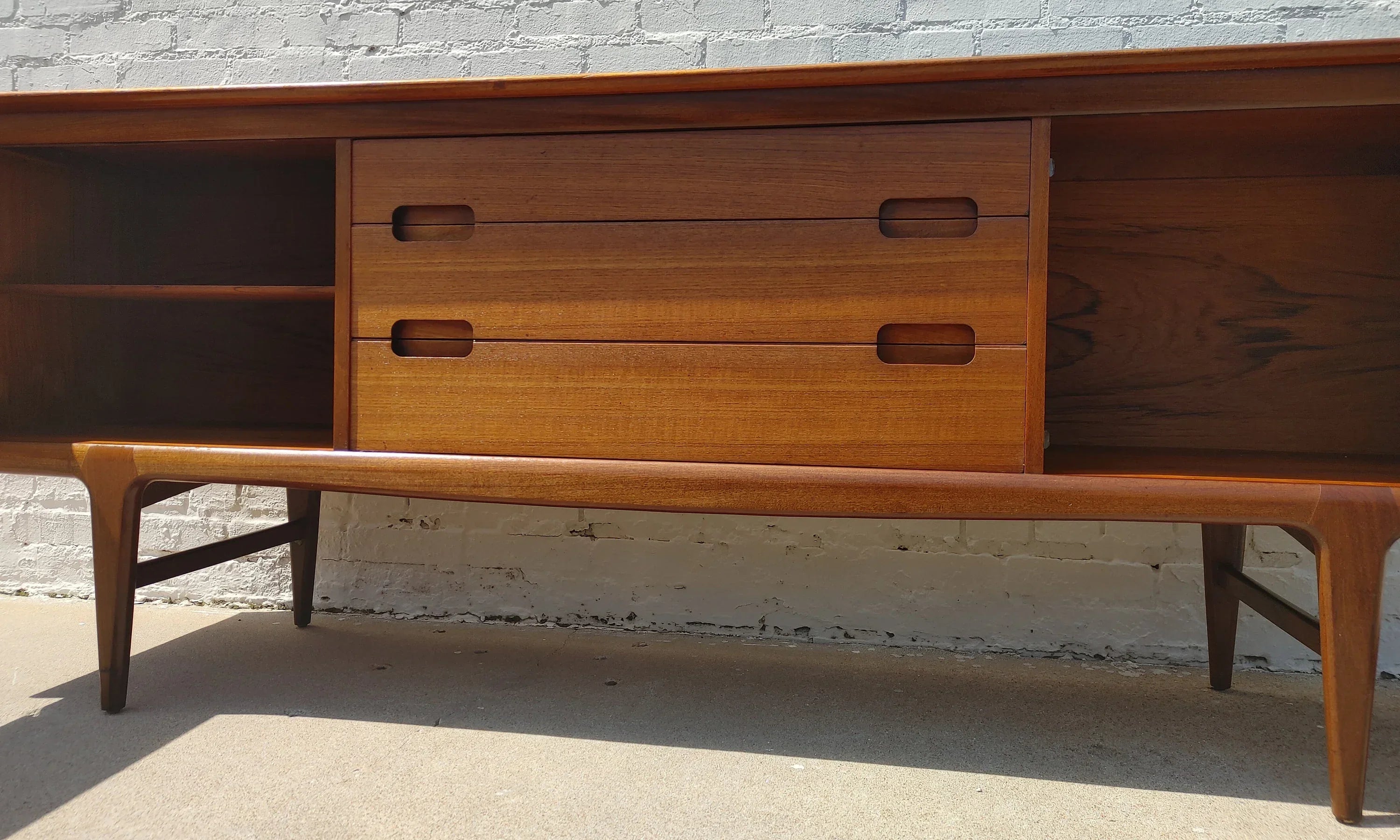 Mid Century English Modern Teak Sideboard by Younger