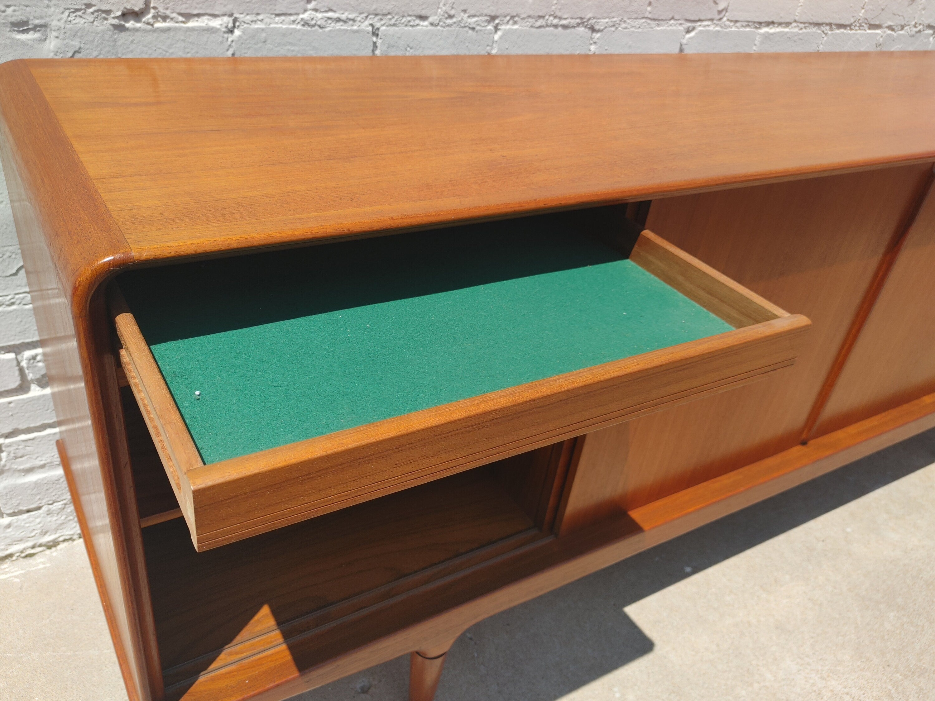 Mid Century Danish Modern Teak Sideboard by Clausen & Sons