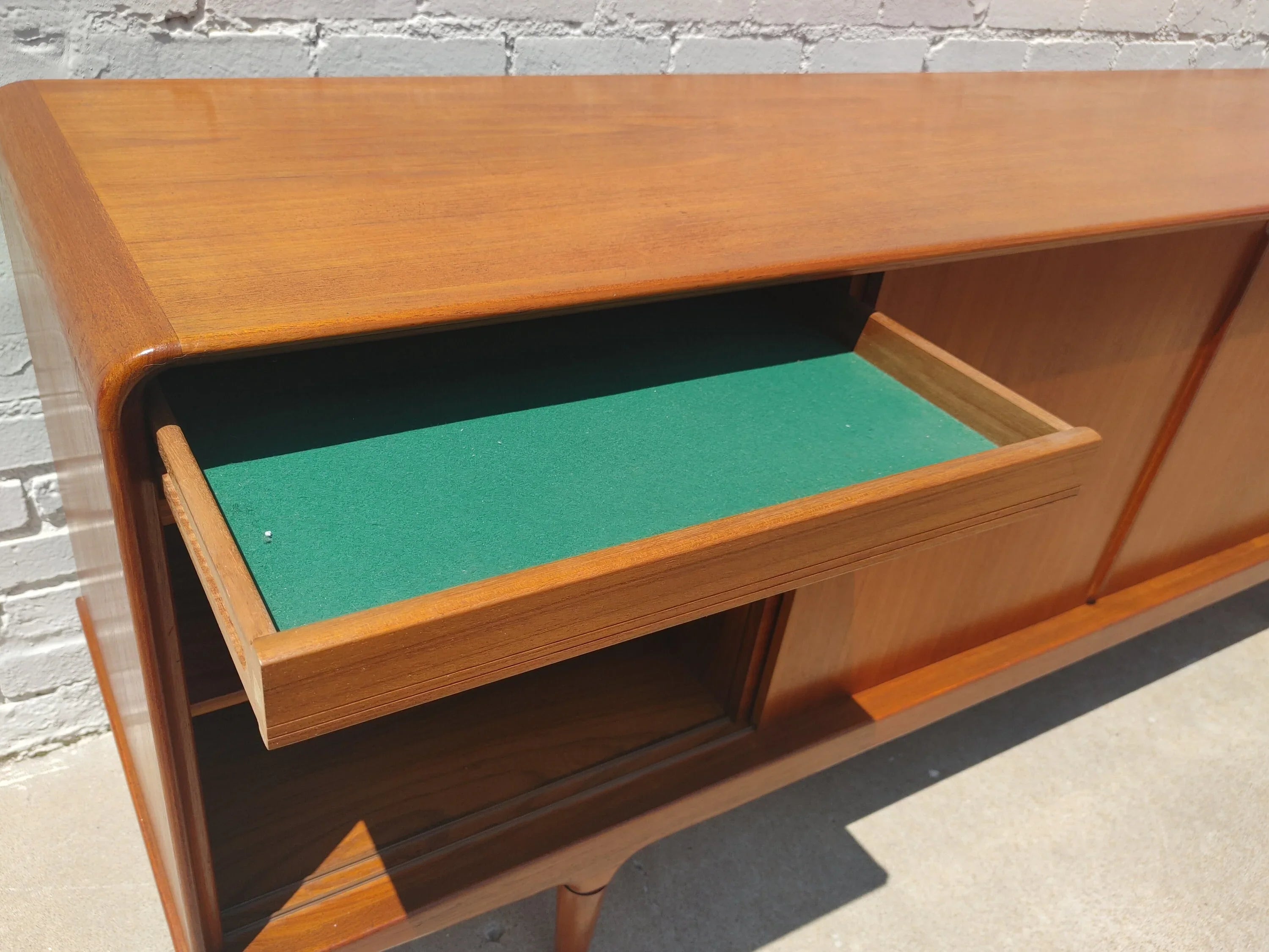Mid Century Danish Modern Teak Sideboard by Clausen & Sons