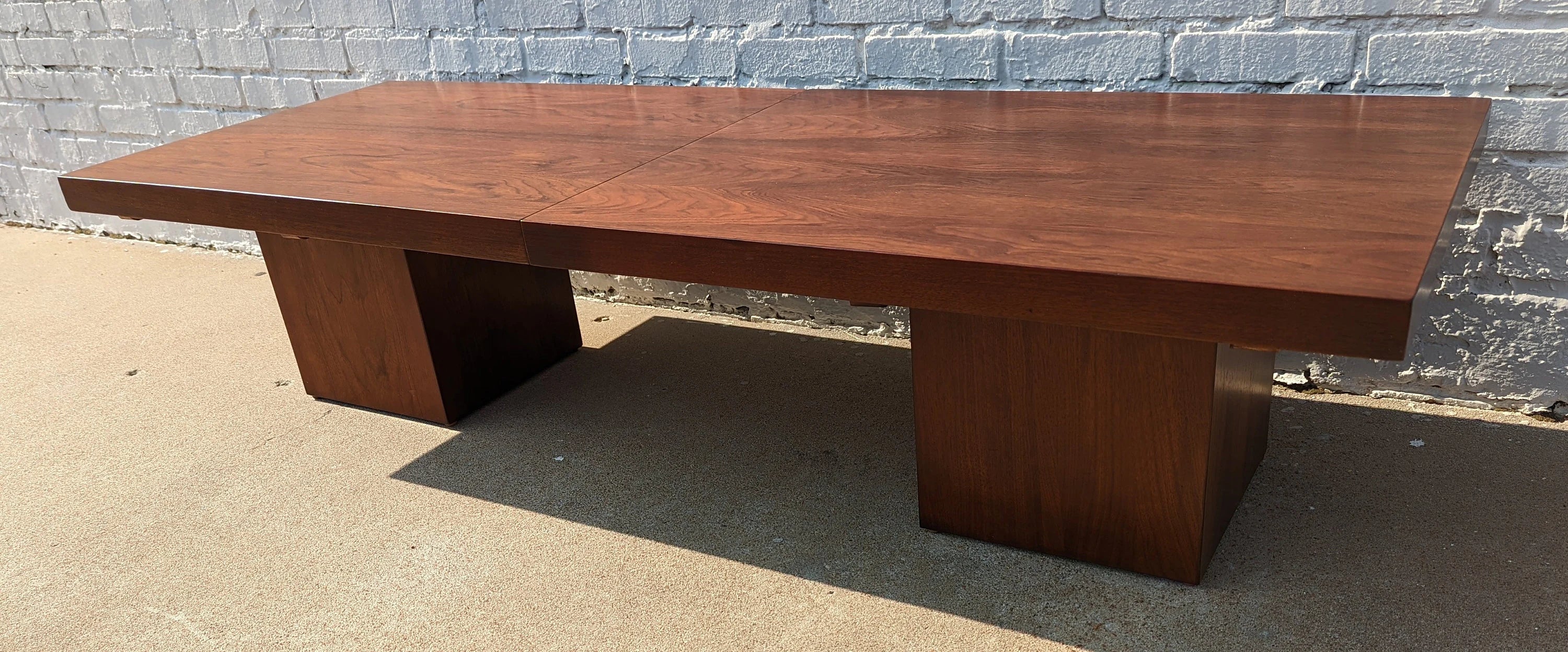 Mid Century Modern Brown Saltman Extendable Coffee