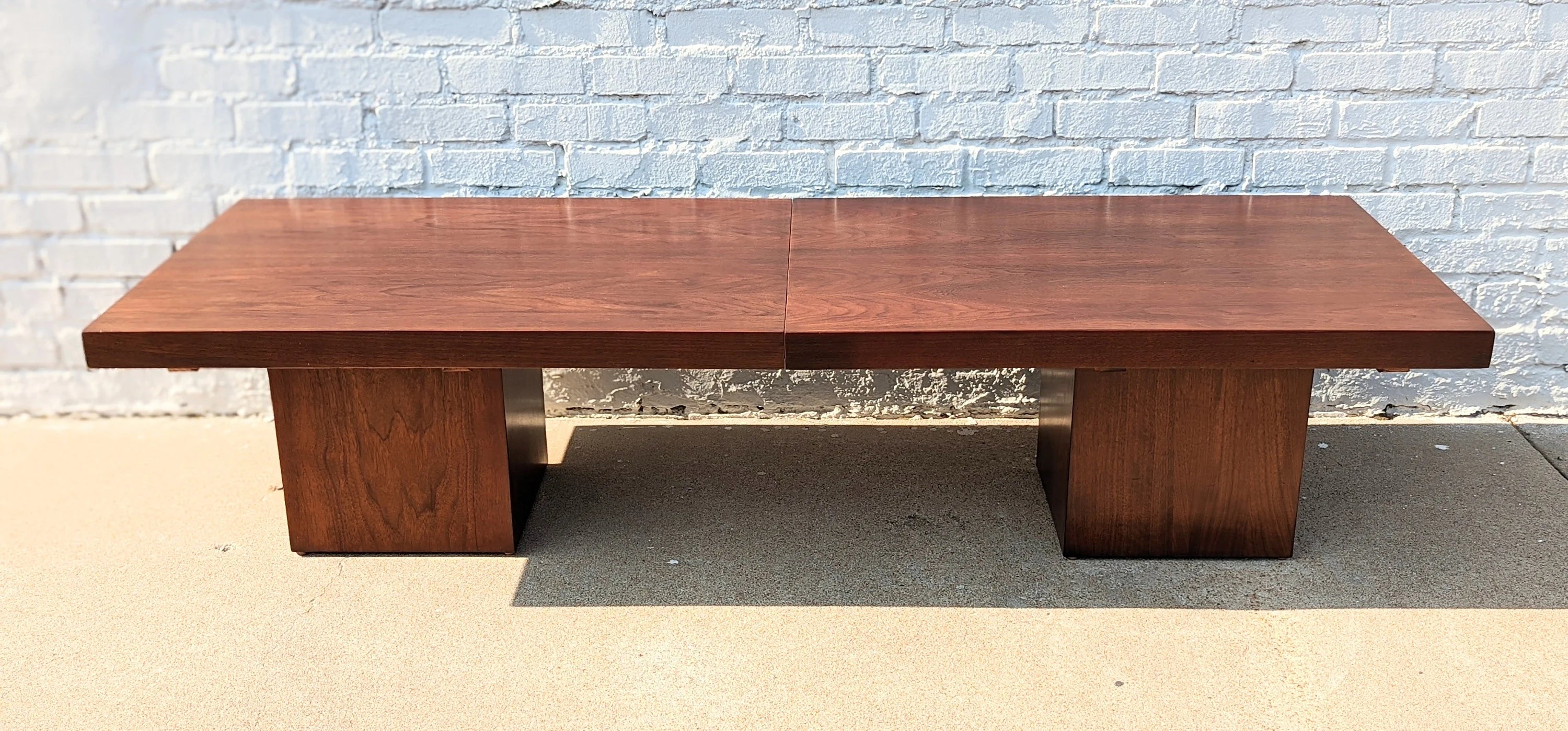 Mid Century Modern Brown Saltman Extendable Coffee
