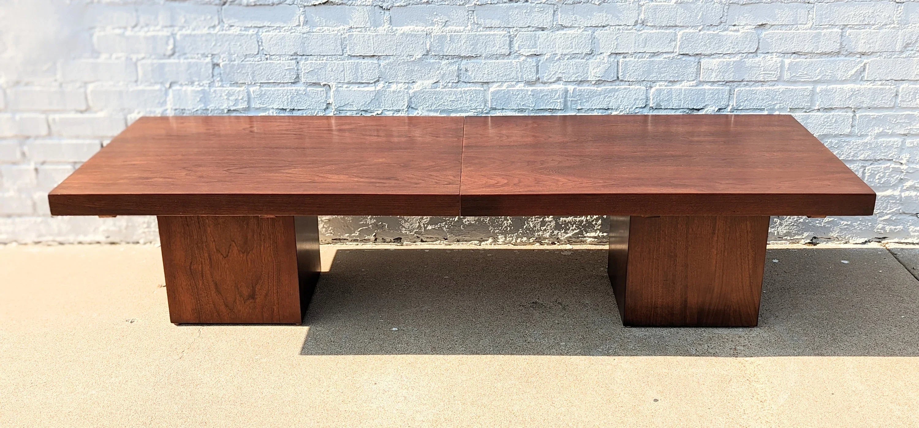 Mid Century Modern Brown Saltman Extendable Coffee