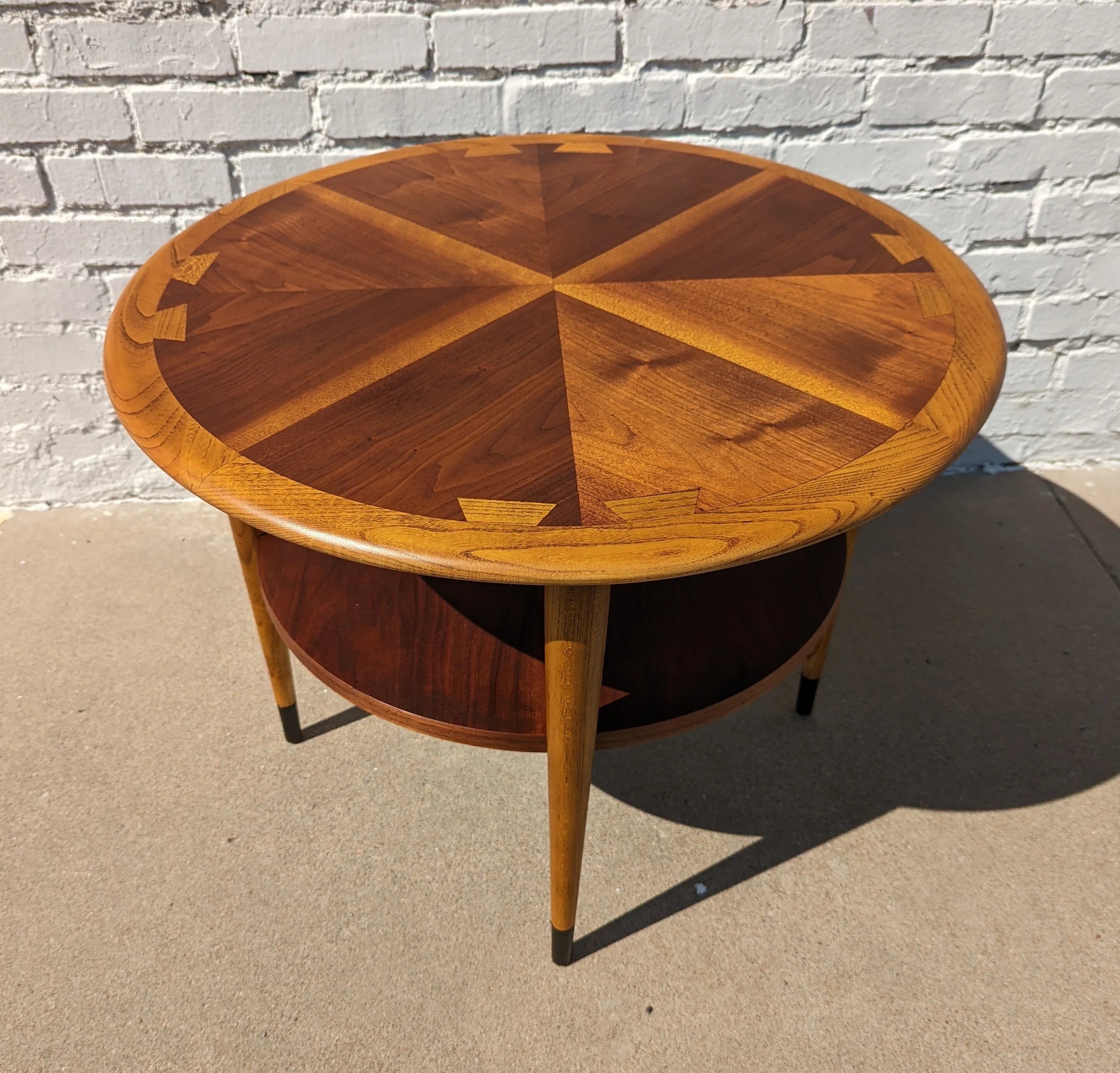 Mid Century Modern Lane Acclaim Round Side Table
