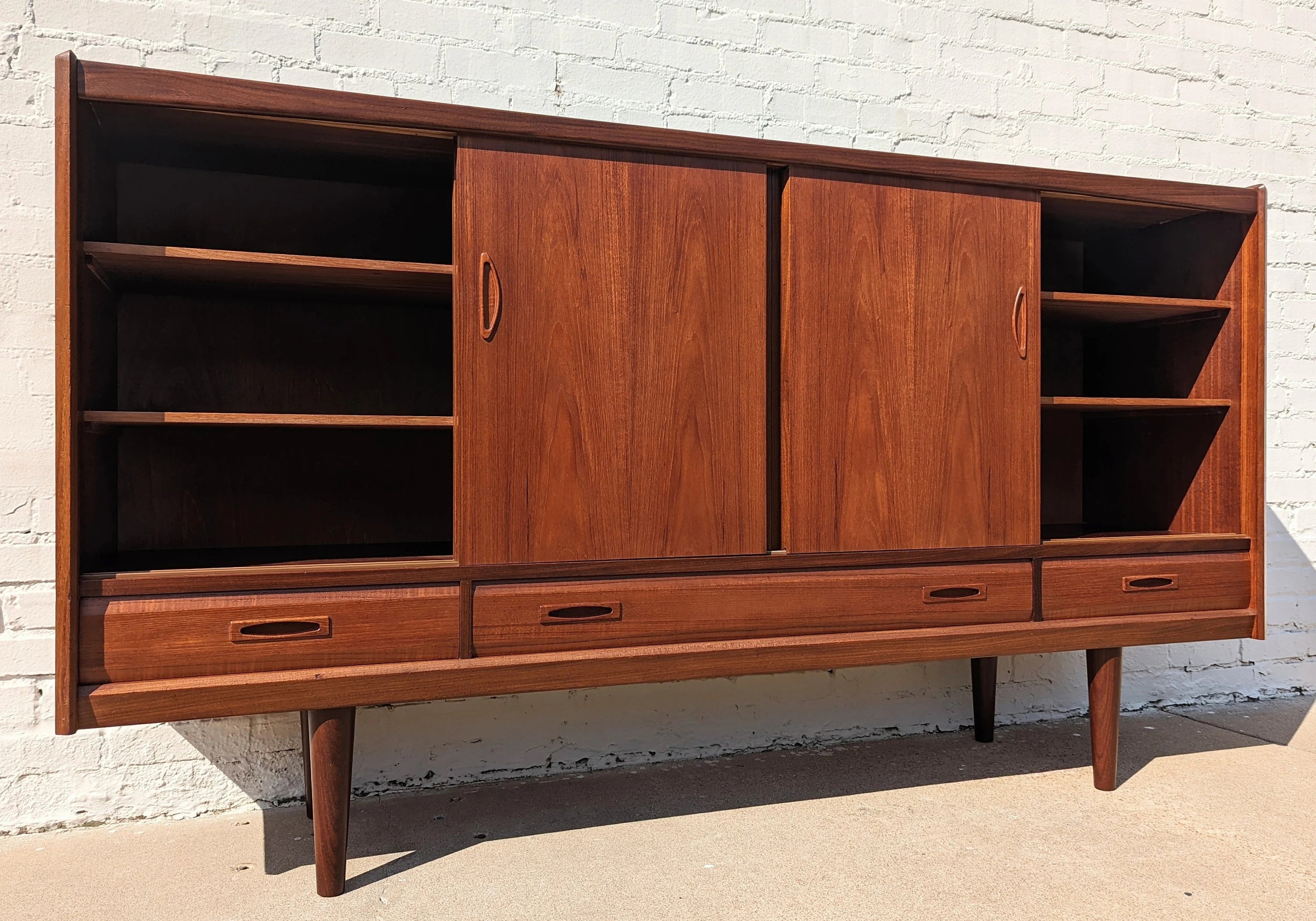 Mid Century Danish Modern Teak Cocktail Cabinet