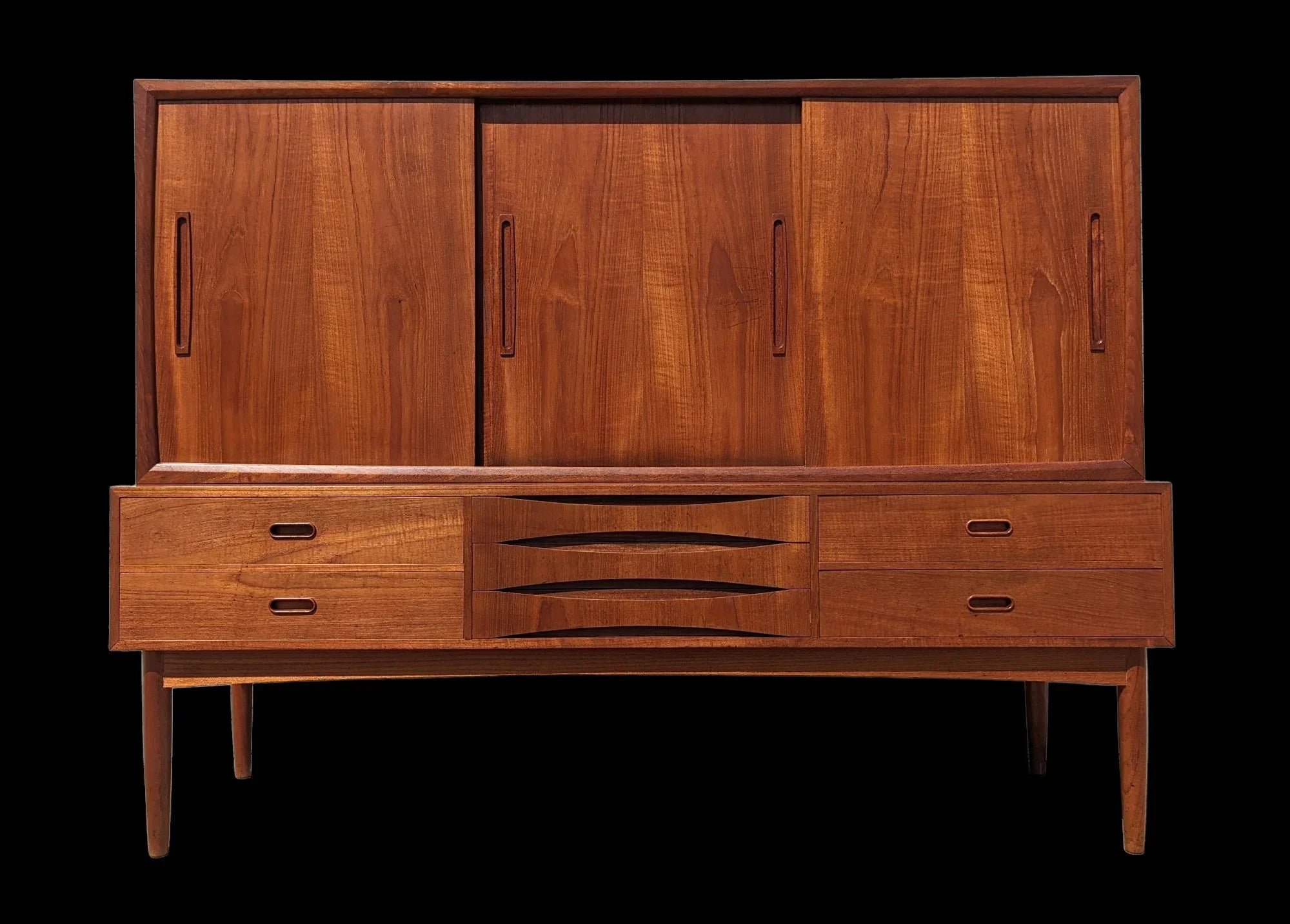 Mid Century Danish Modern Teak Cocktail Cabinet