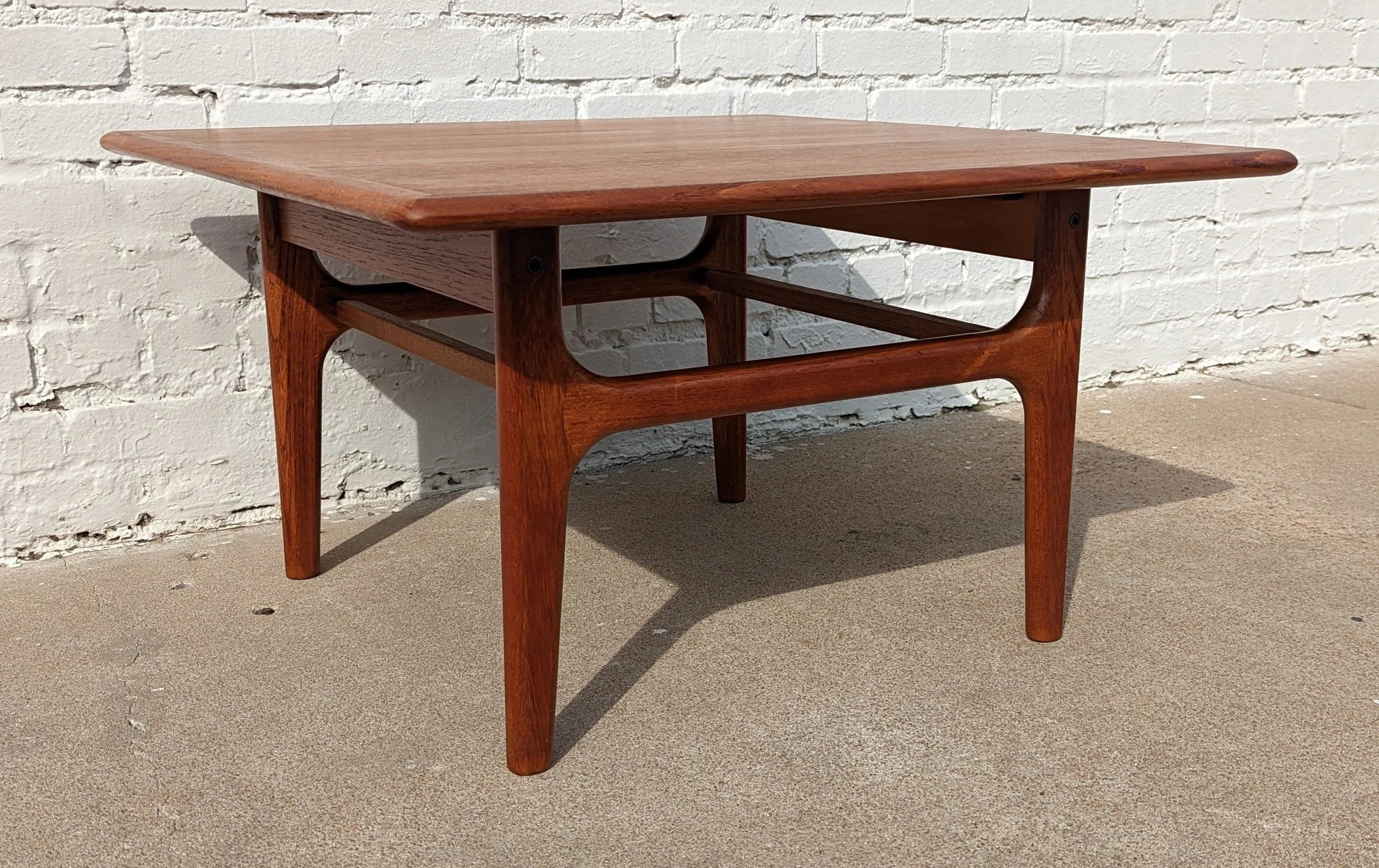 Mid Century Danish Modern Teak Coffee Table by Trioh