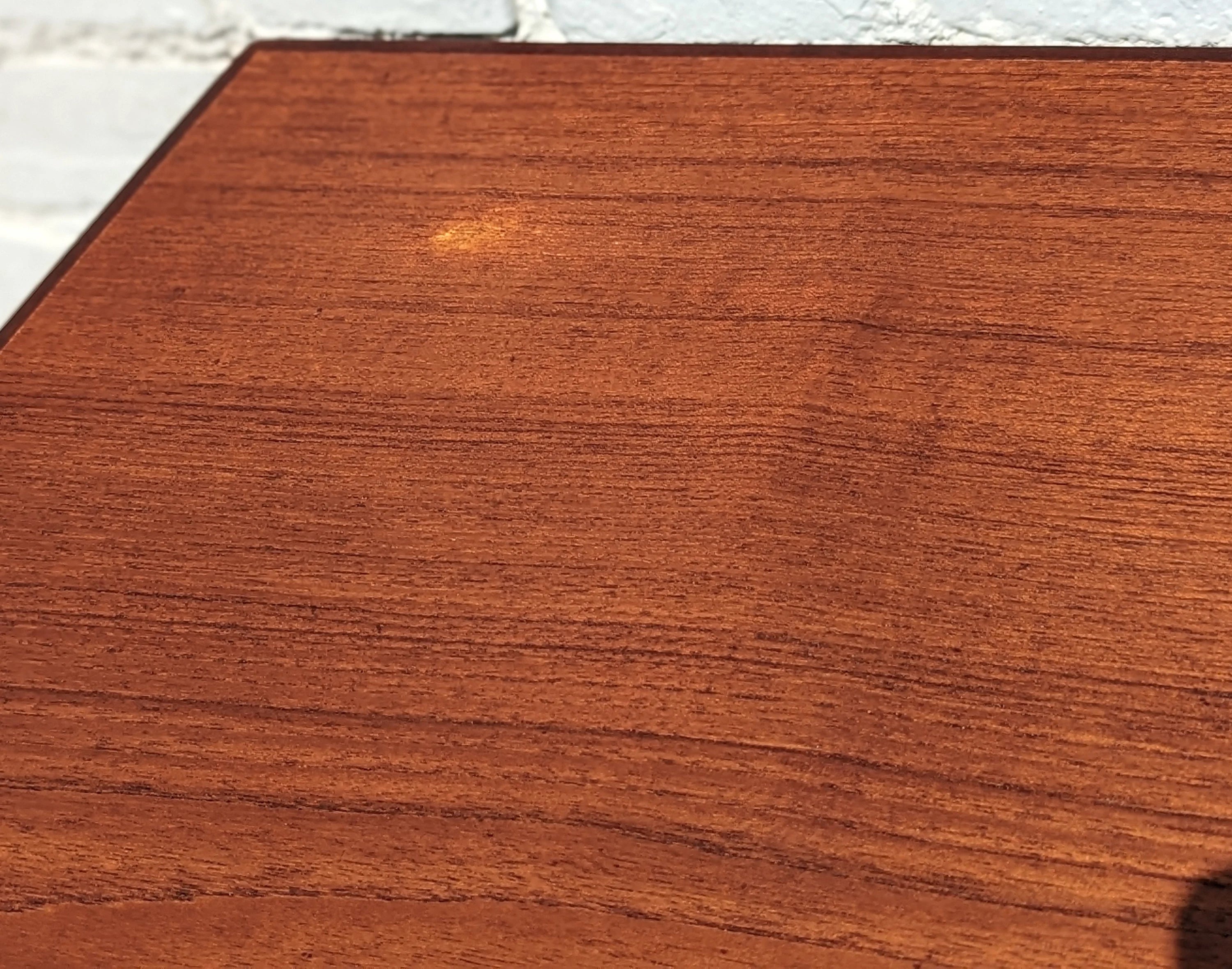 Mid Century Danish Modern Teak Double Sided Desk
