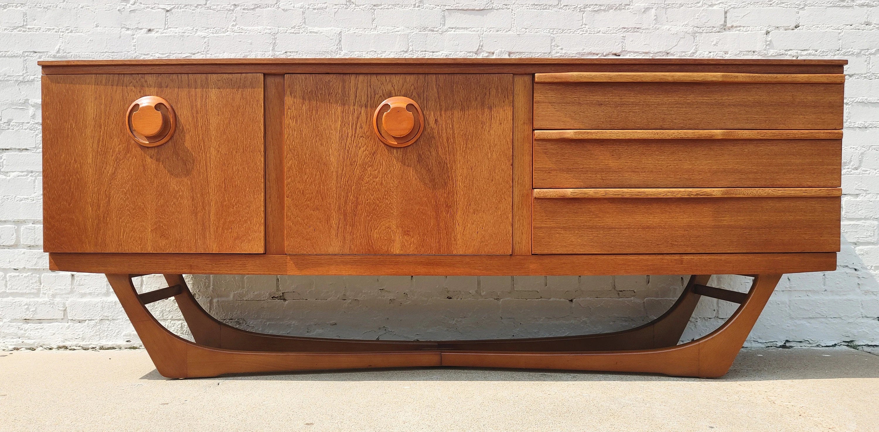 Mid Century English Modern Teak Sideboard
