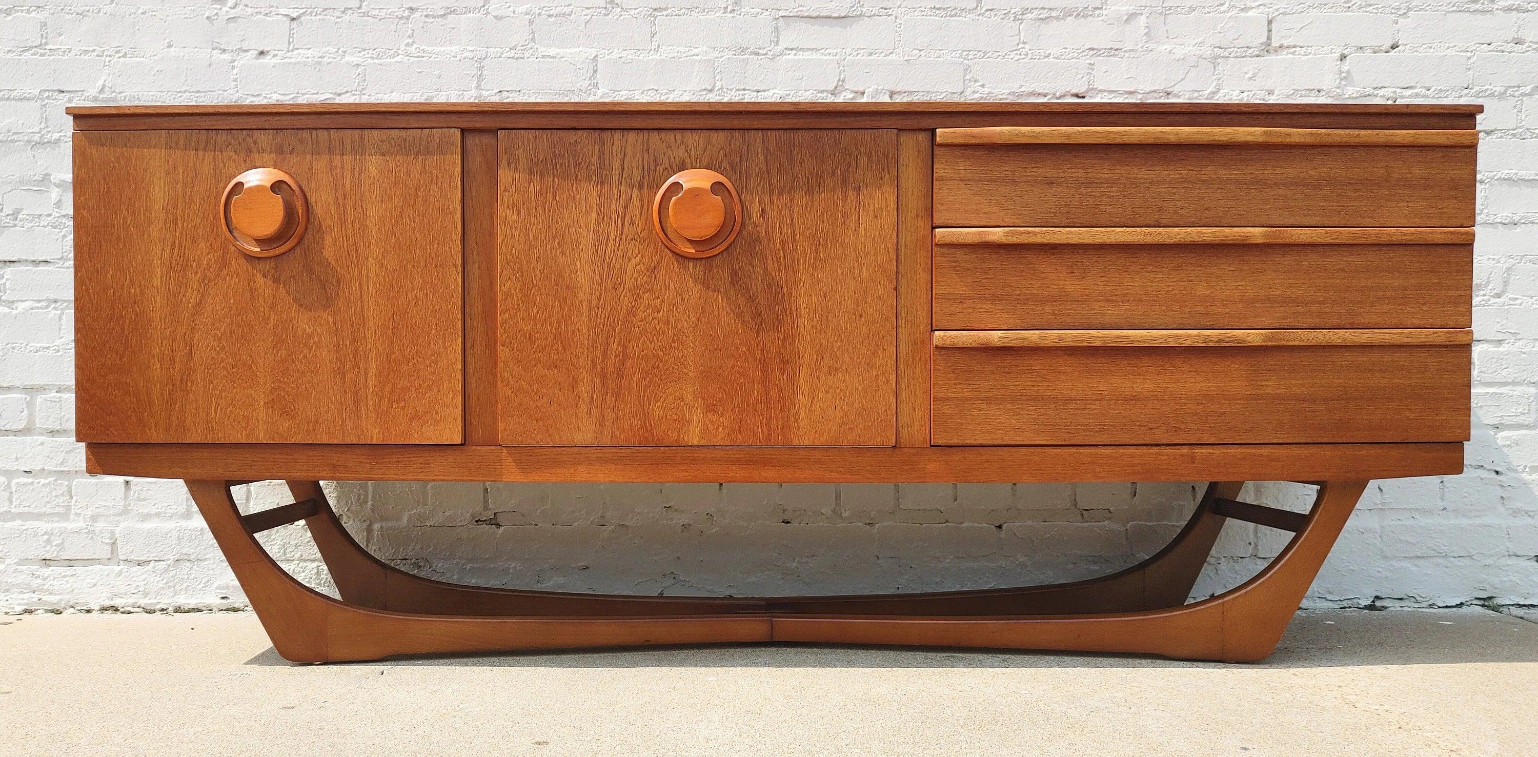 Mid Century English Modern Teak Sideboard
