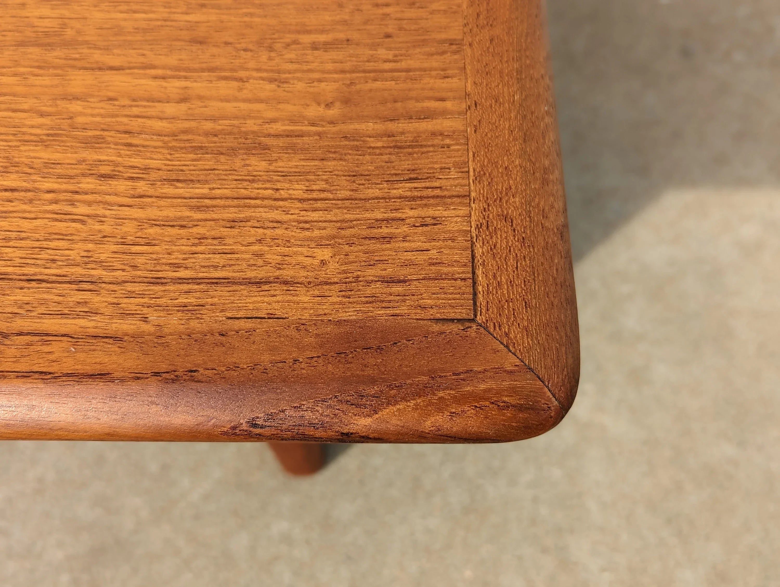 Mid Century Danish Modern Teak Coffee Table by Trioh