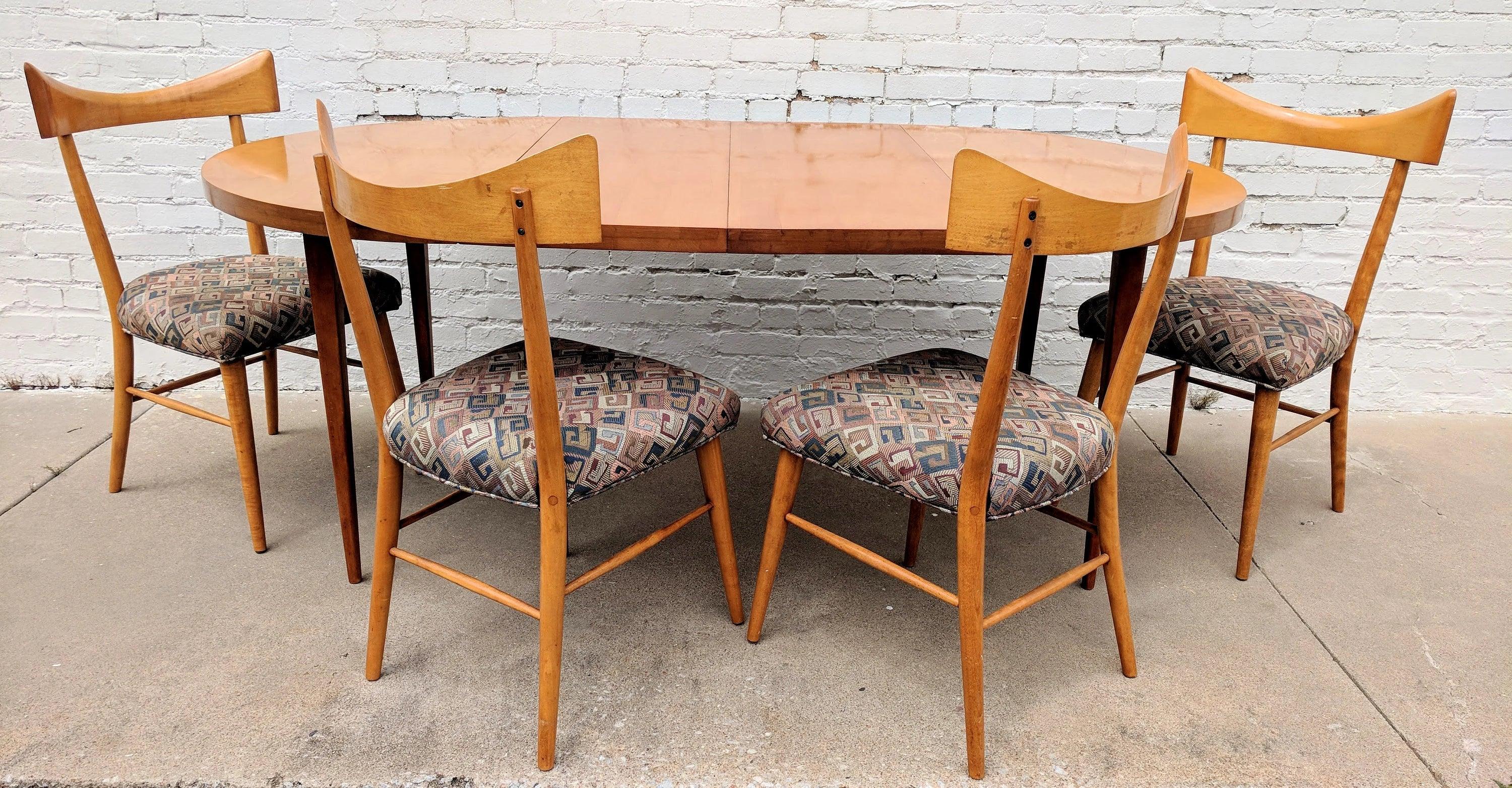 Mid Century Modern Paul McCobb Table and Bowtie Chairs