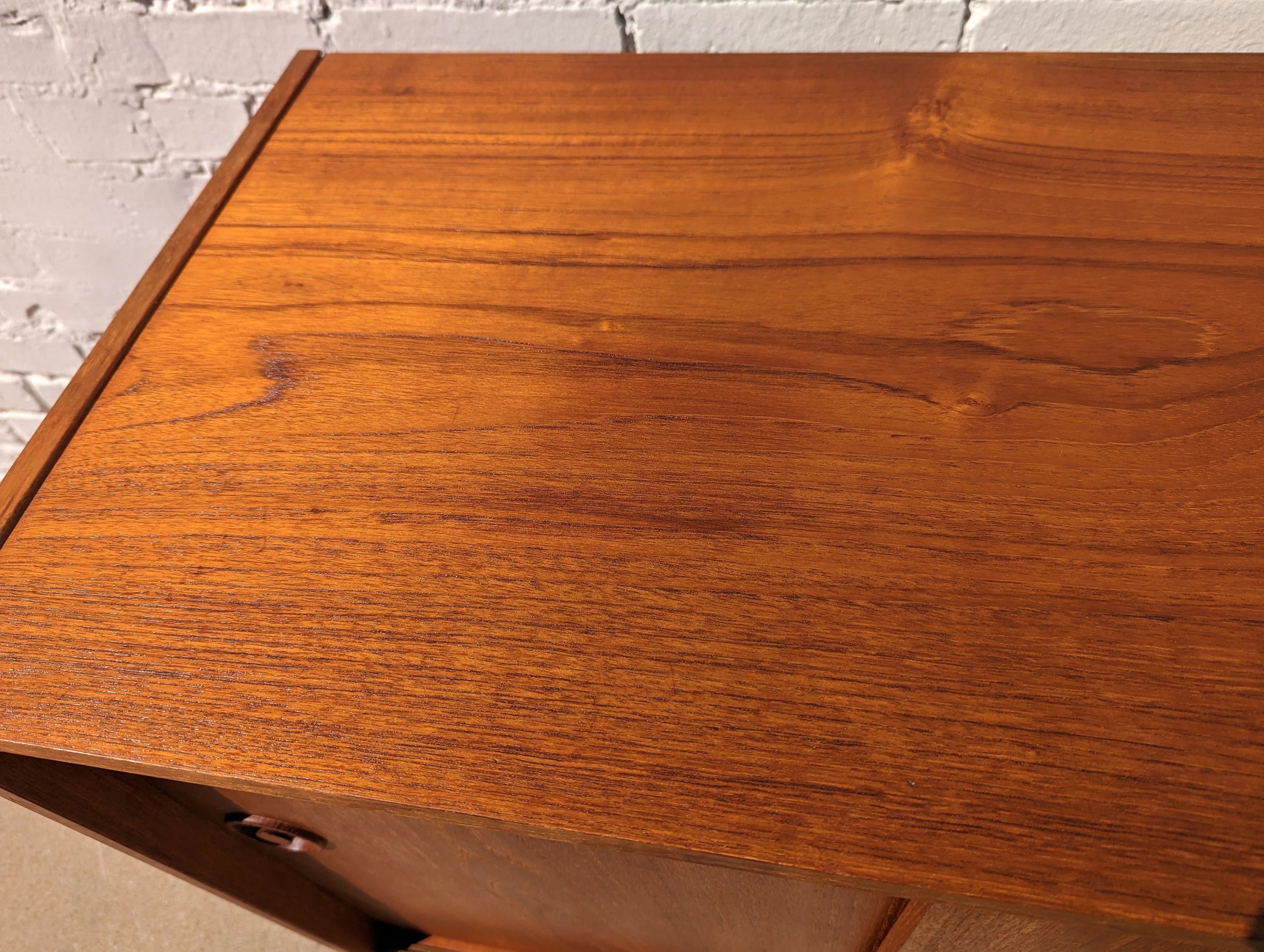 Mid Century French Modern Rosewood Rolling Barcart