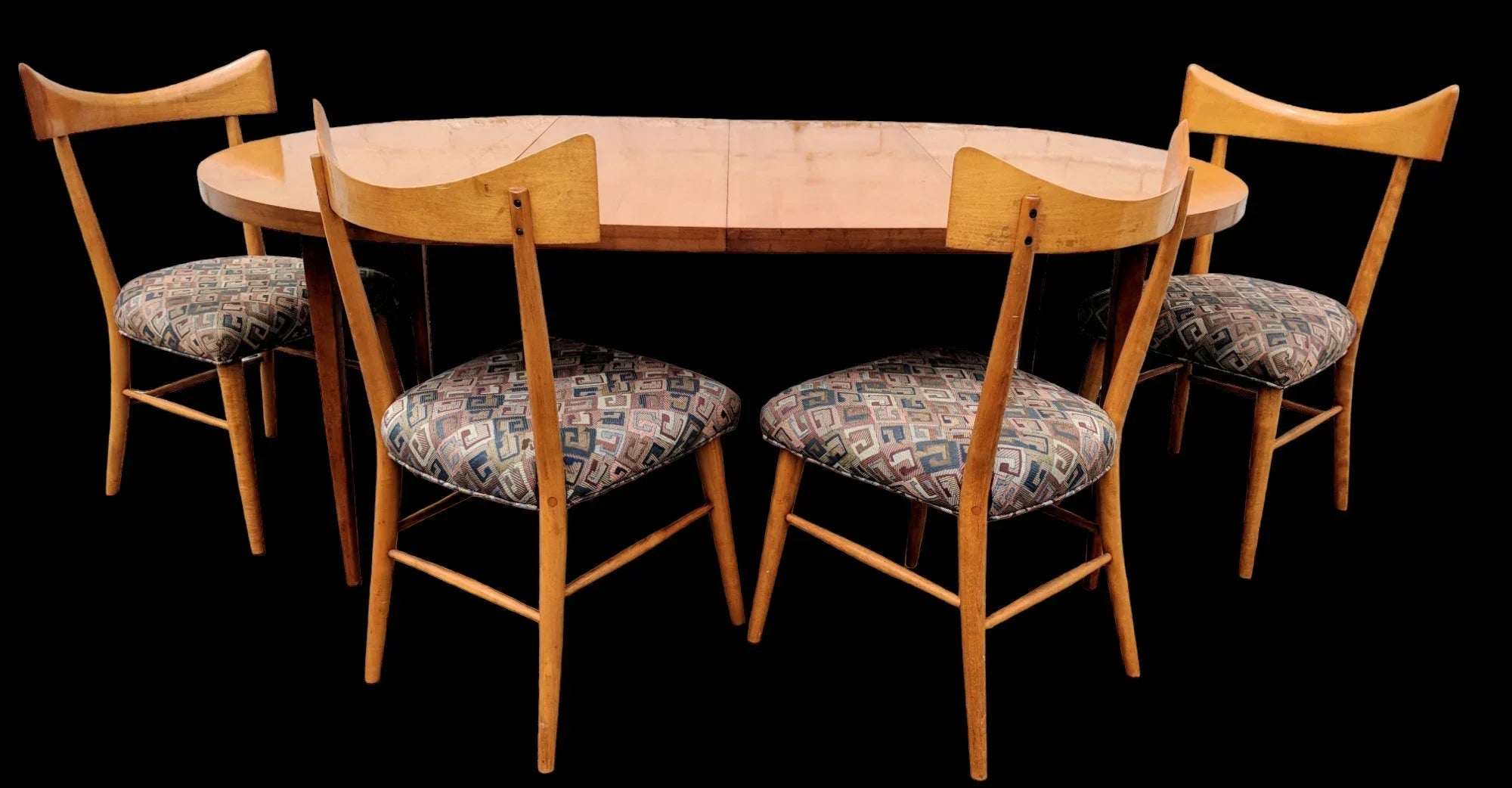 Mid Century Modern Paul McCobb Table and Bowtie Chairs
