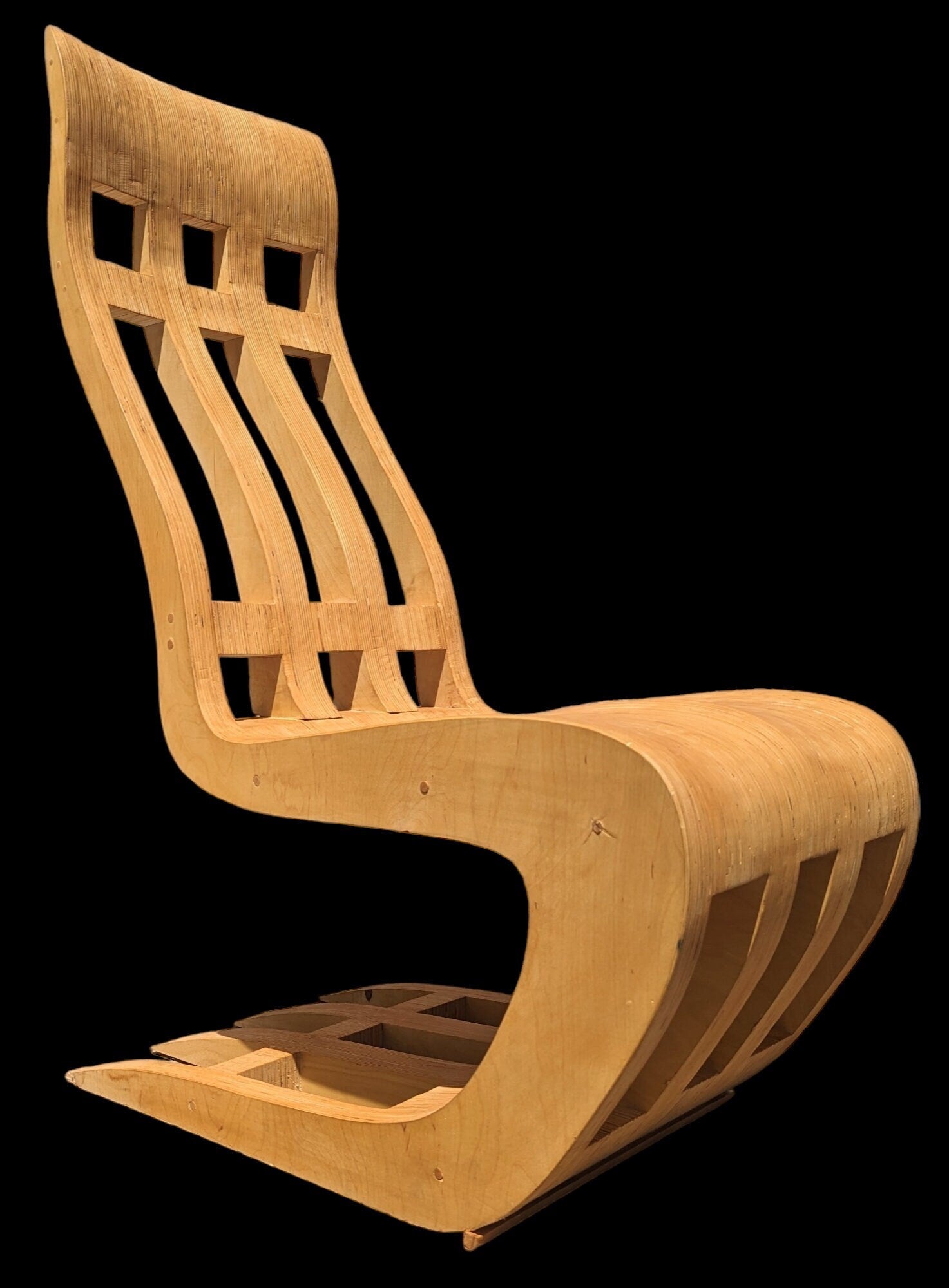 Mid Century Modern Style Custom Built Bentwood Chair
