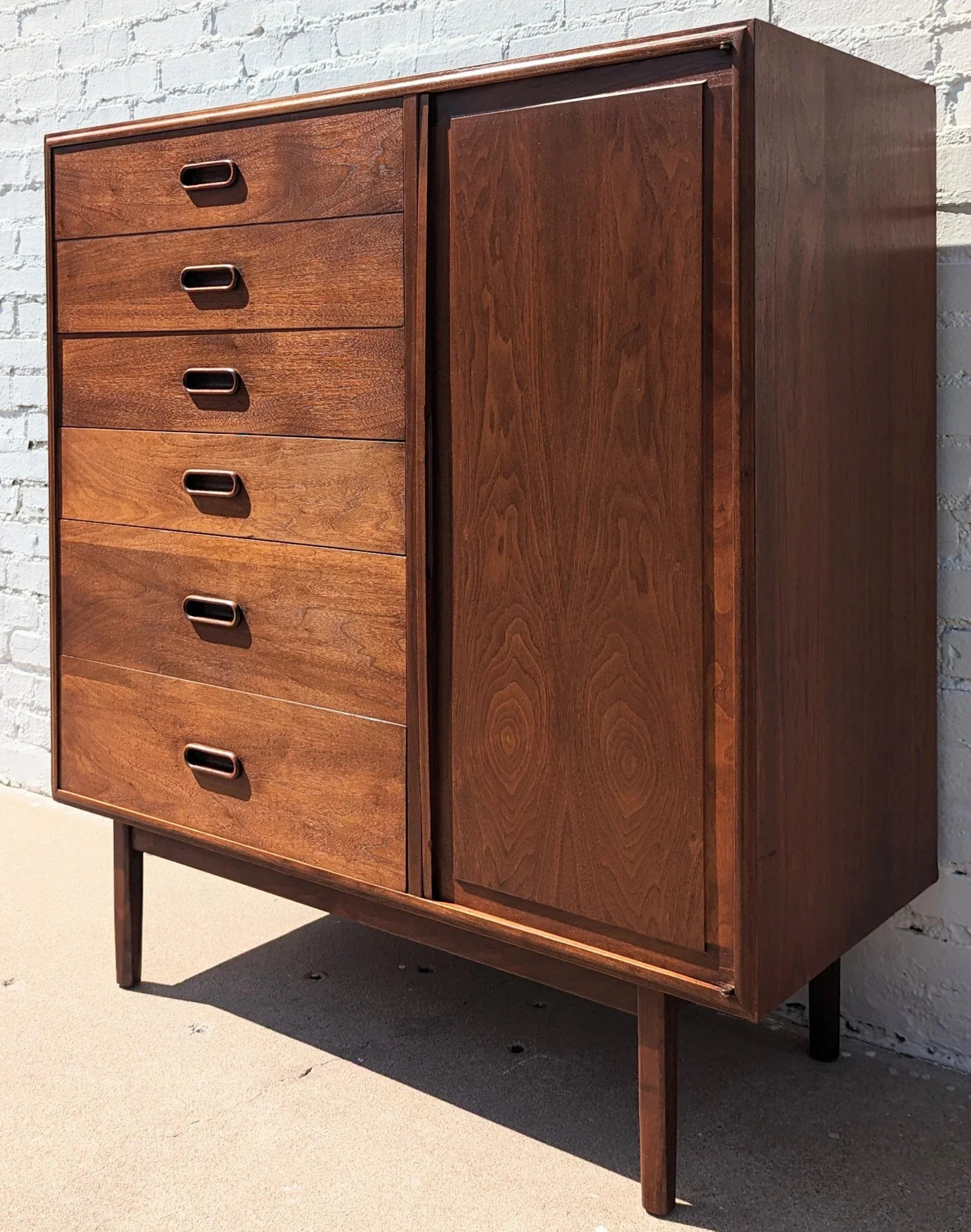 Mid Century Modern Walnut Cabinet by Jack Cartwright for Founders