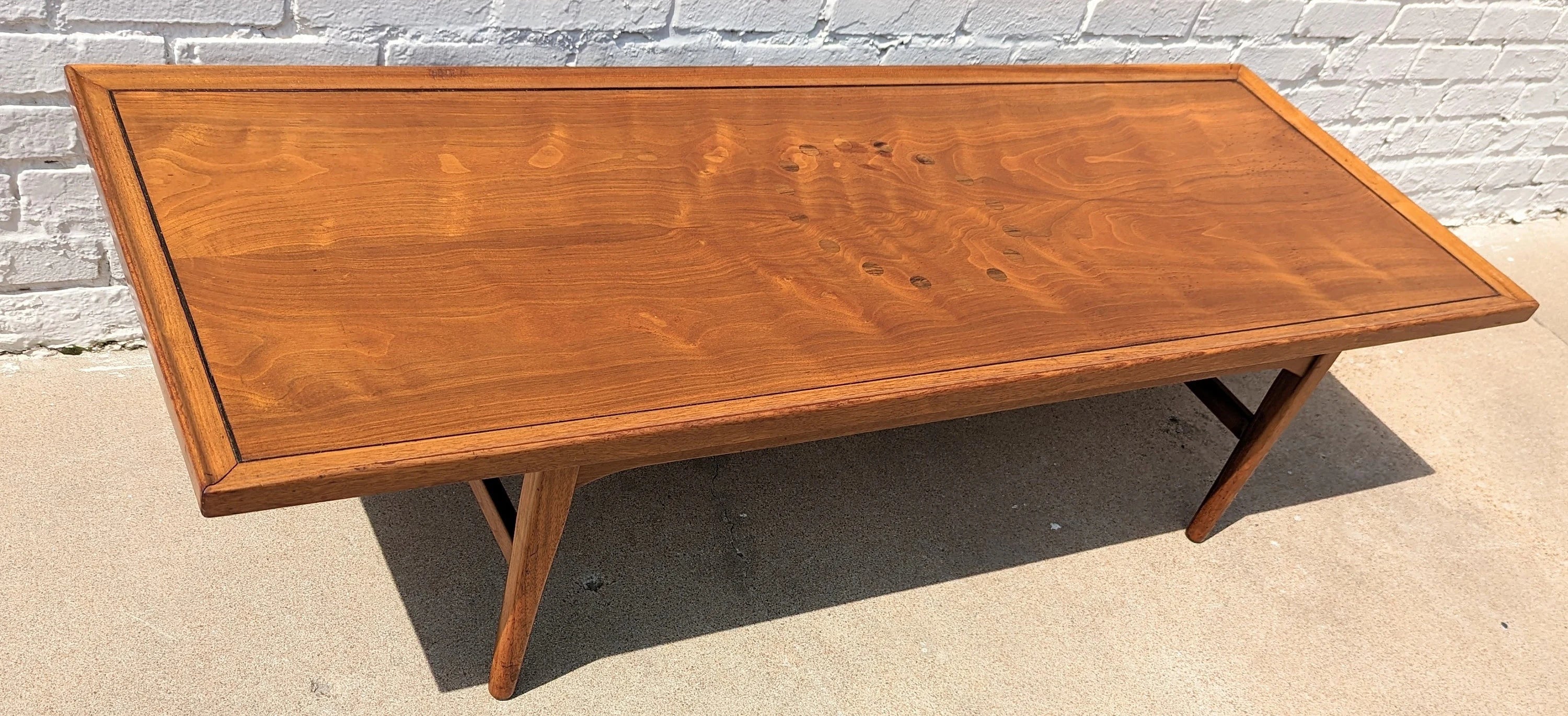 Mid Century Modern Drexel Projection Coffee Table by Kip Stewart