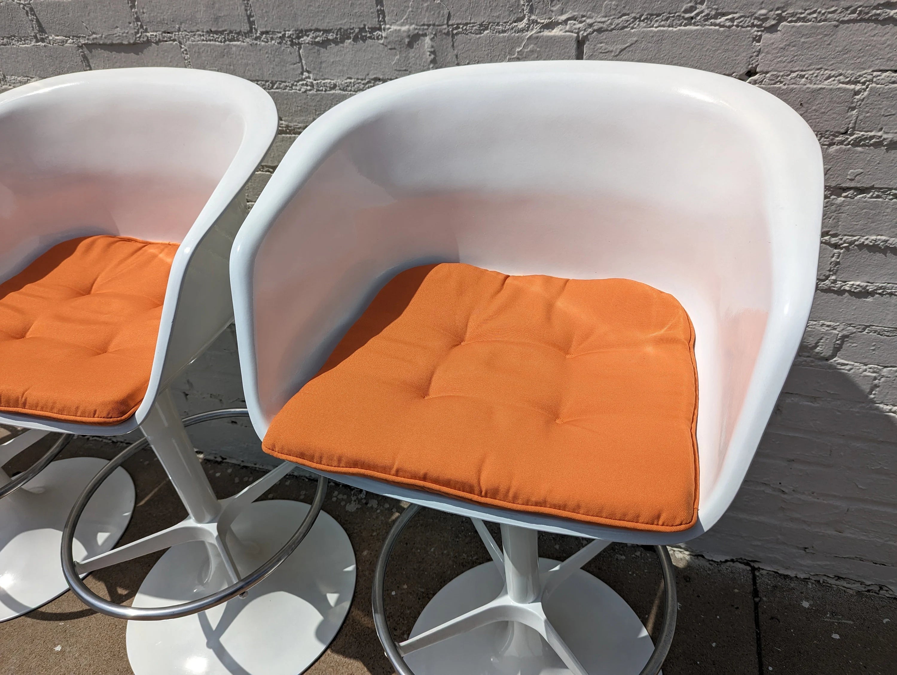 Mid Century Modern Burke Tulip Barstools