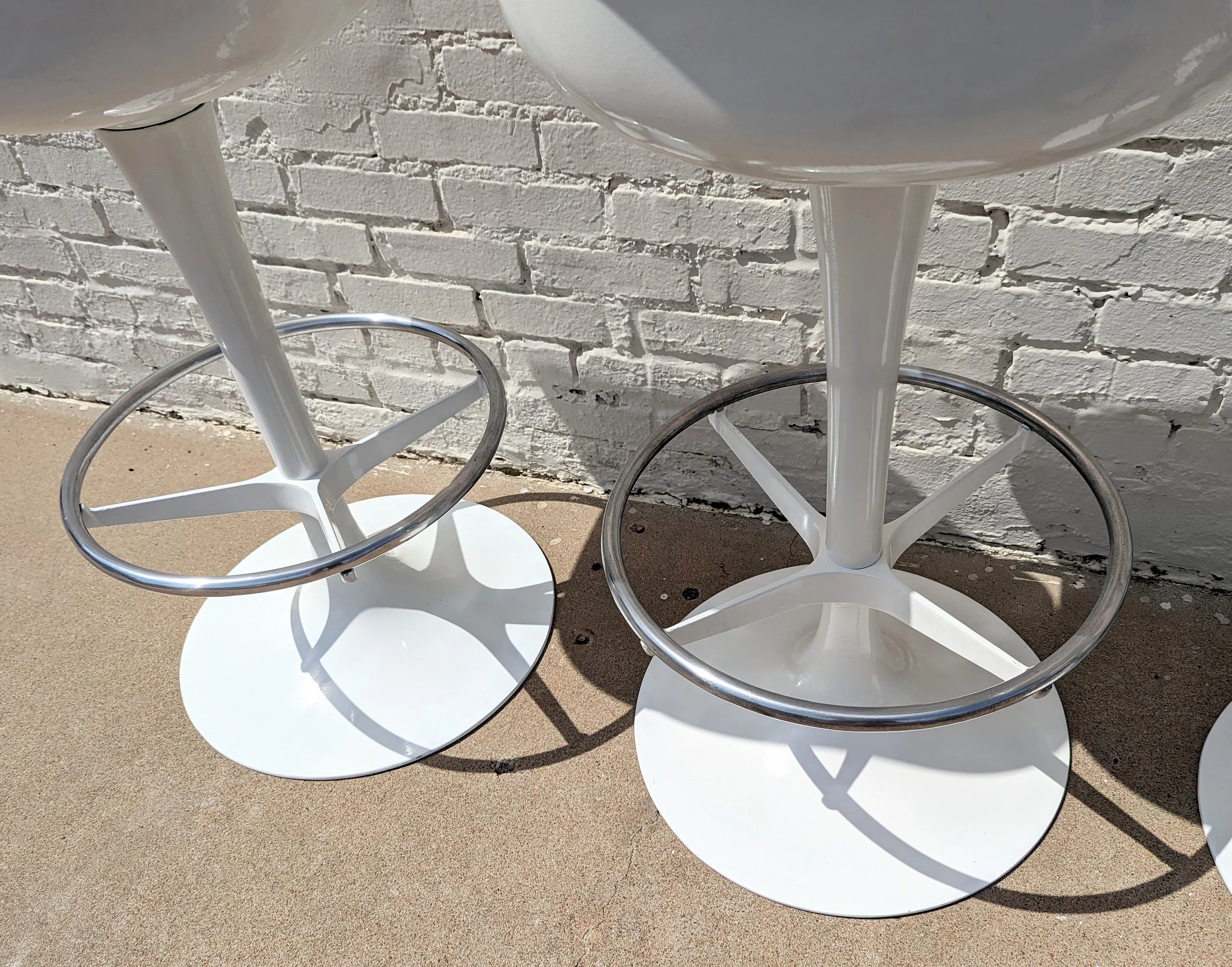 Mid Century Modern Burke Tulip Barstools