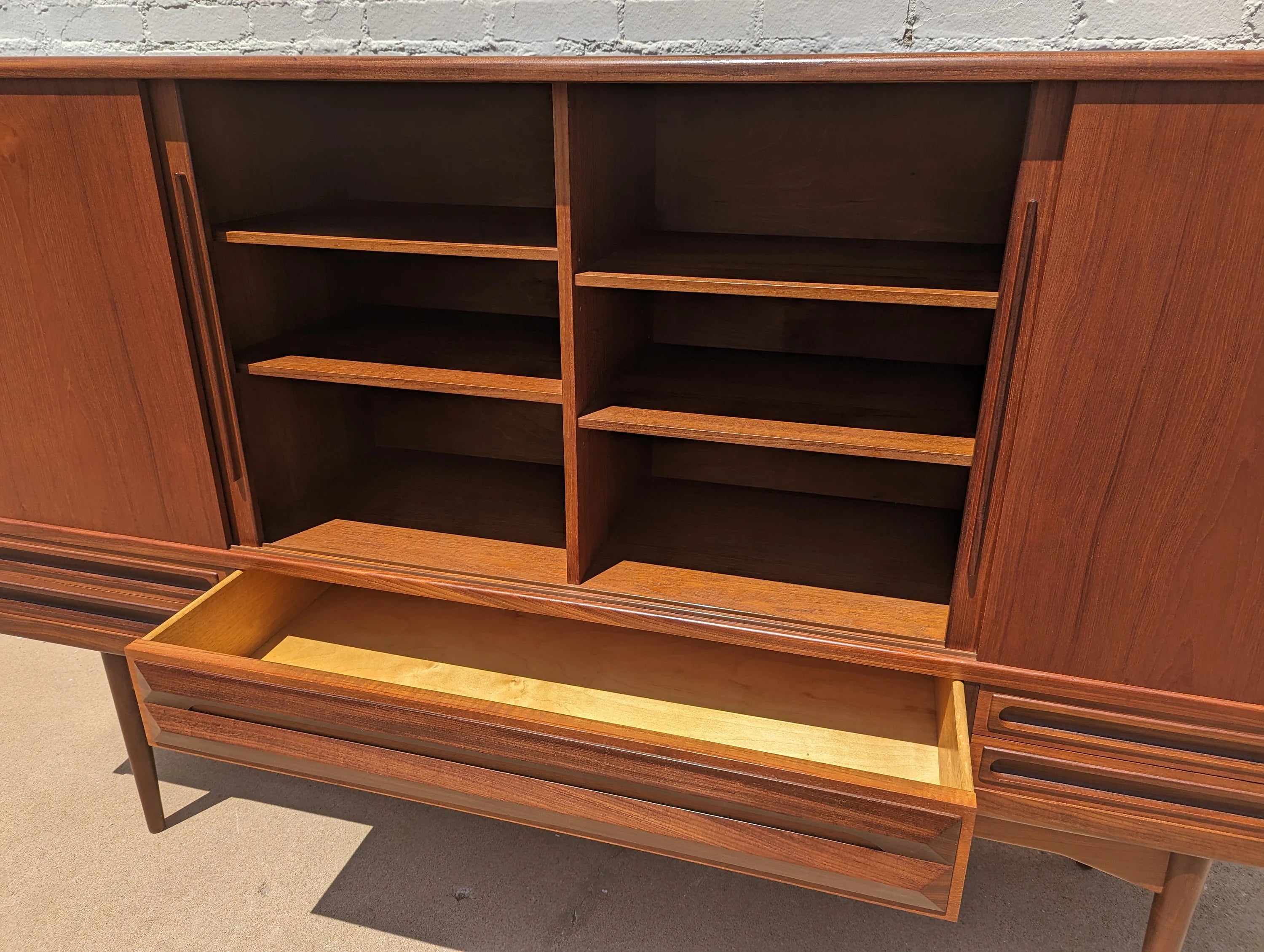 Mid Century Danish Modern Teak Cocktail Cabinet