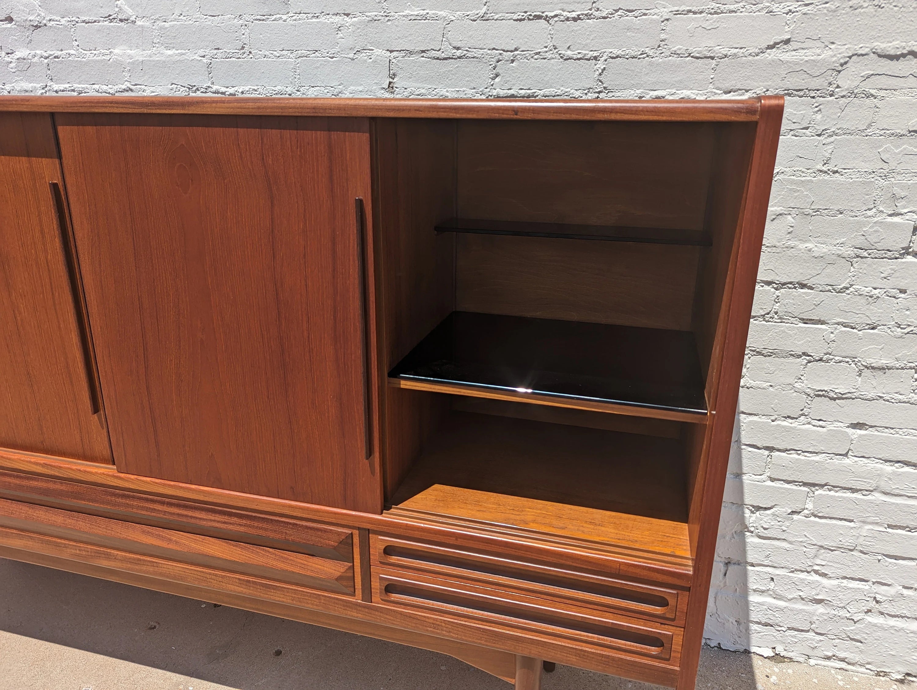 Mid Century Danish Modern Teak Cocktail Cabinet