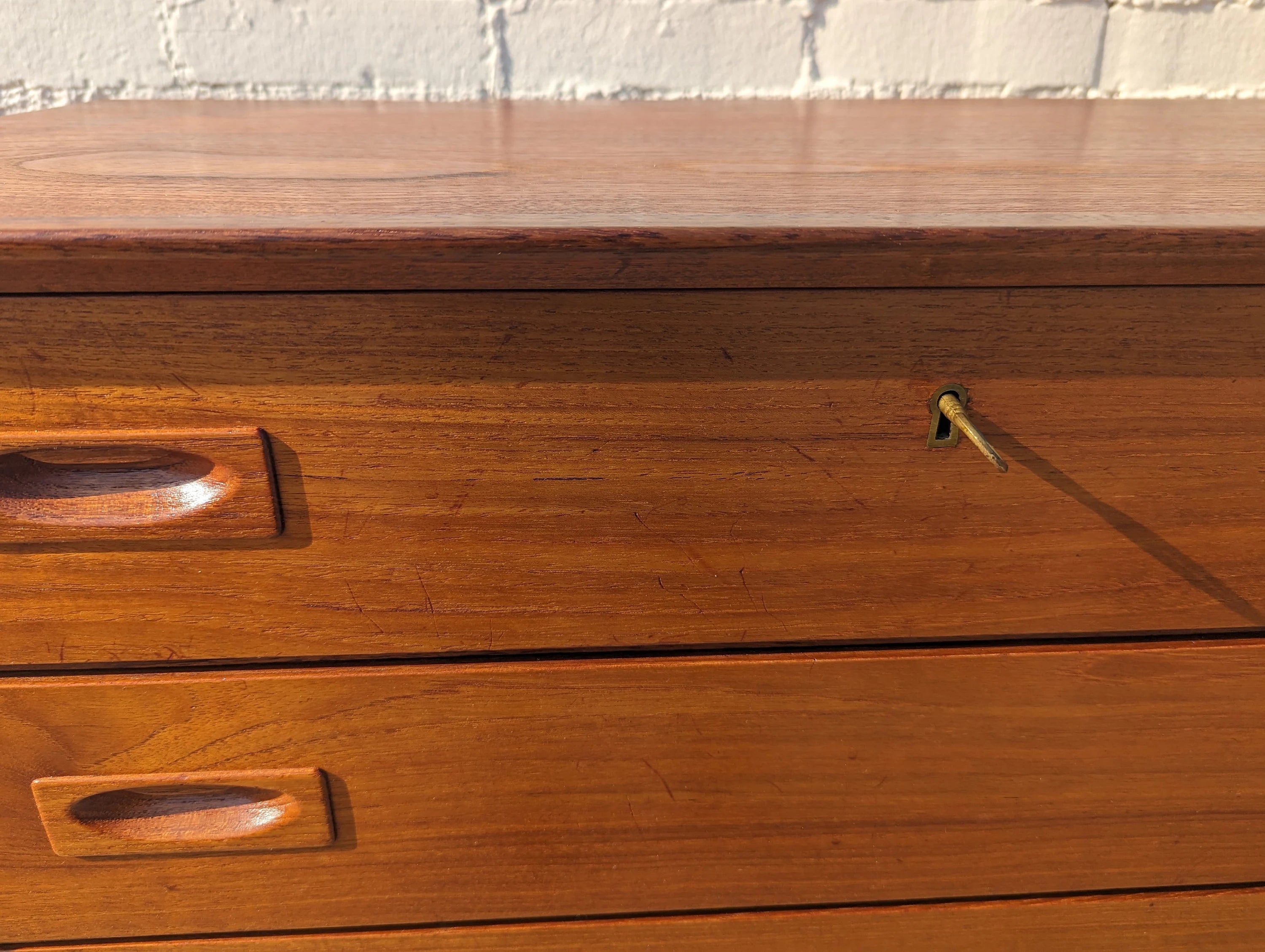 Mid Century Danish Modern Teak Dresser