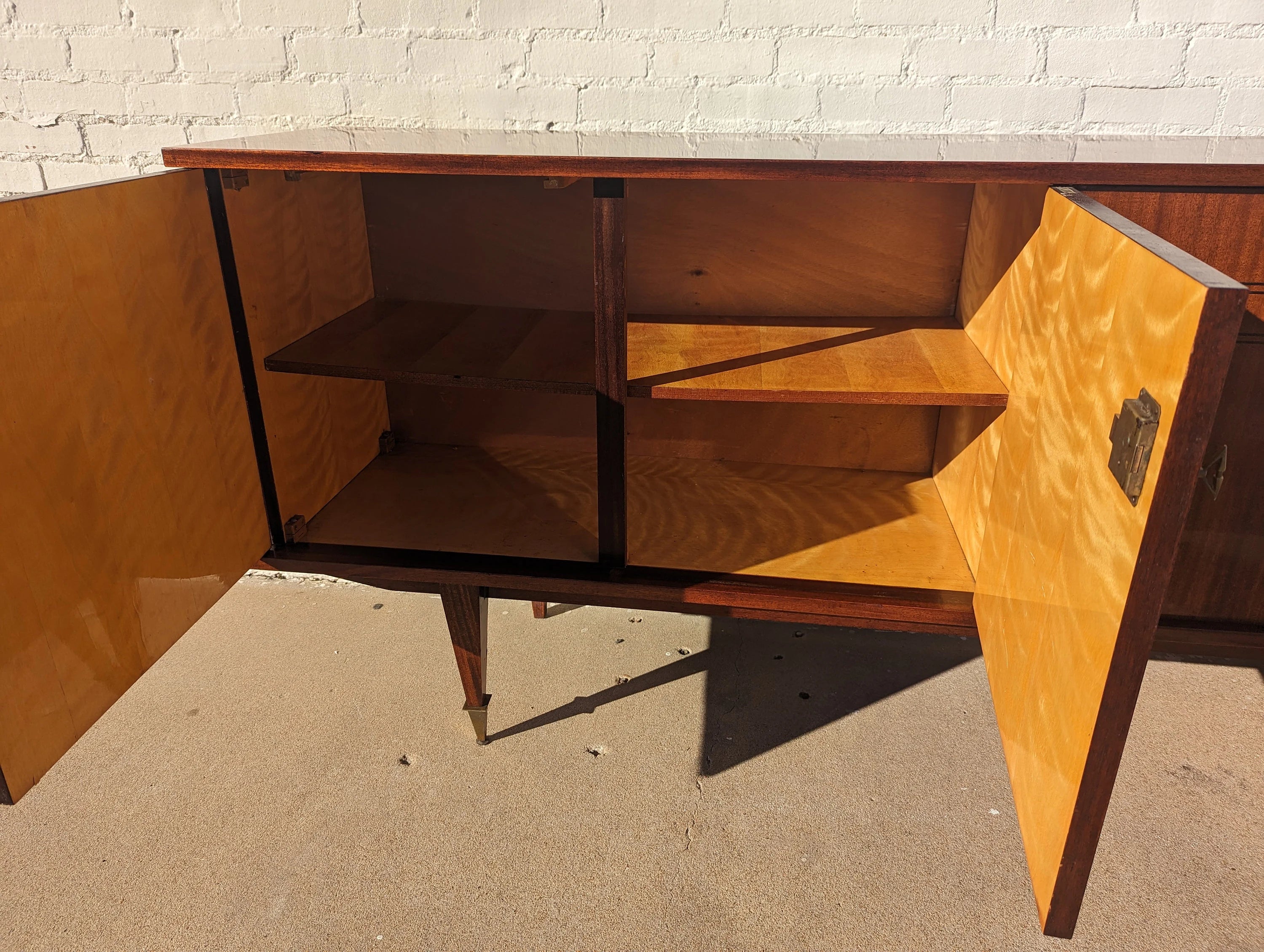 Mid Century French Modern Lacquered Credenza