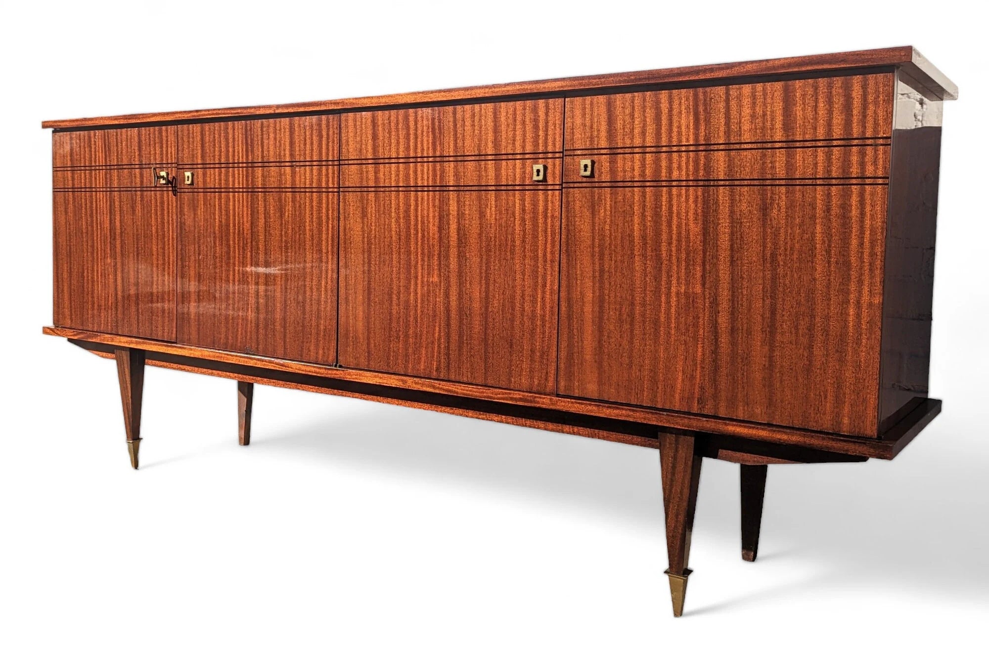 Mid Century French Modern Lacquered Credenza