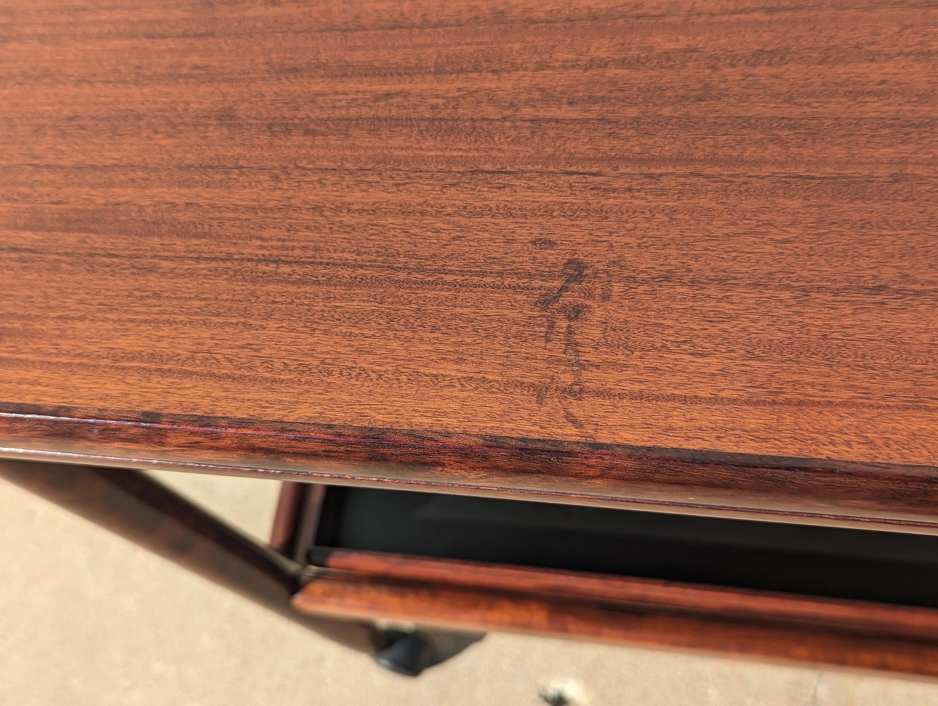 Mid Century Danish Modern Rosewood Rolling Bar