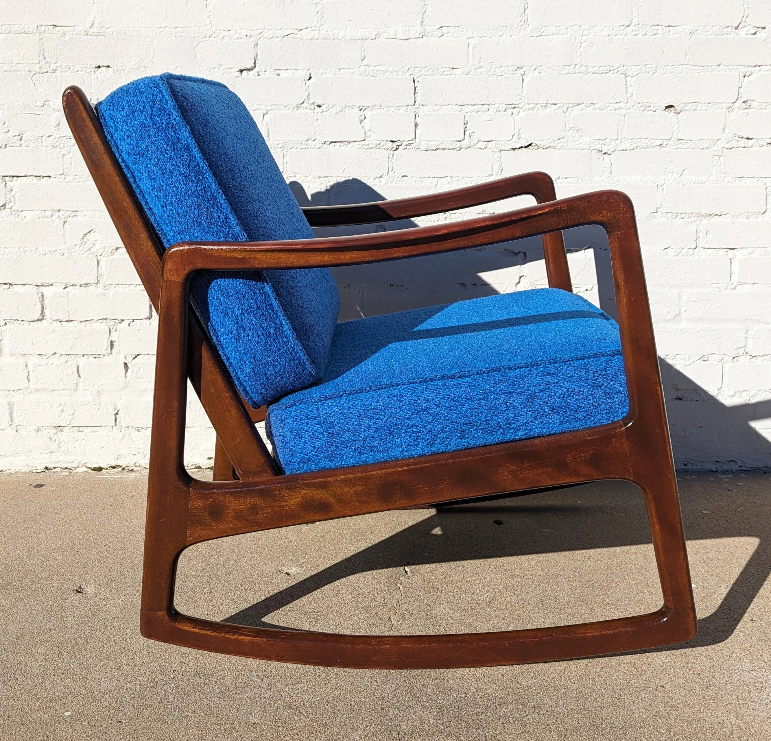 Mid Century Danish Modern Ole Wanscher Rocker for France and Sons
