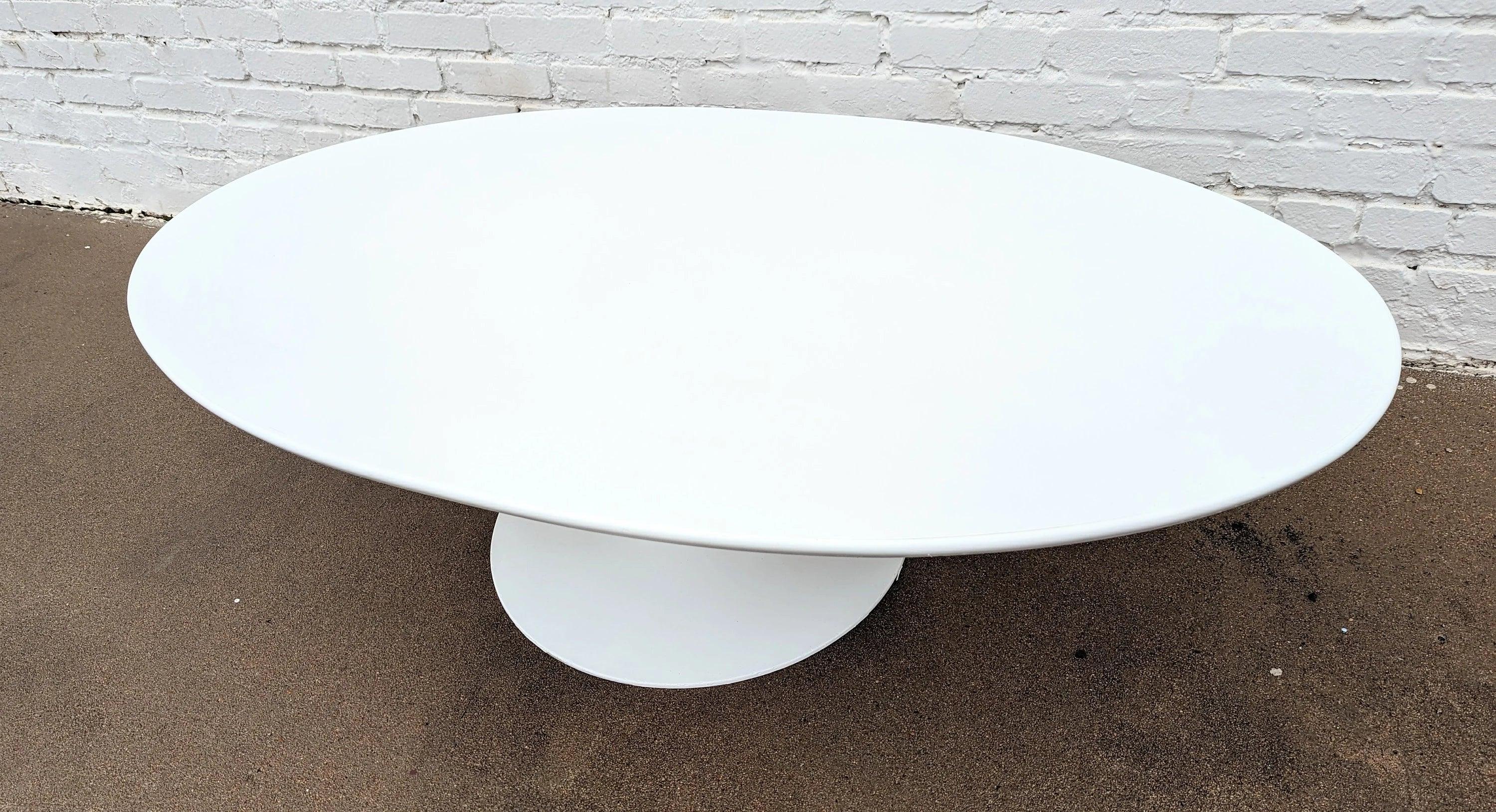 Mid Century Modern Burke Oval Coffee Table