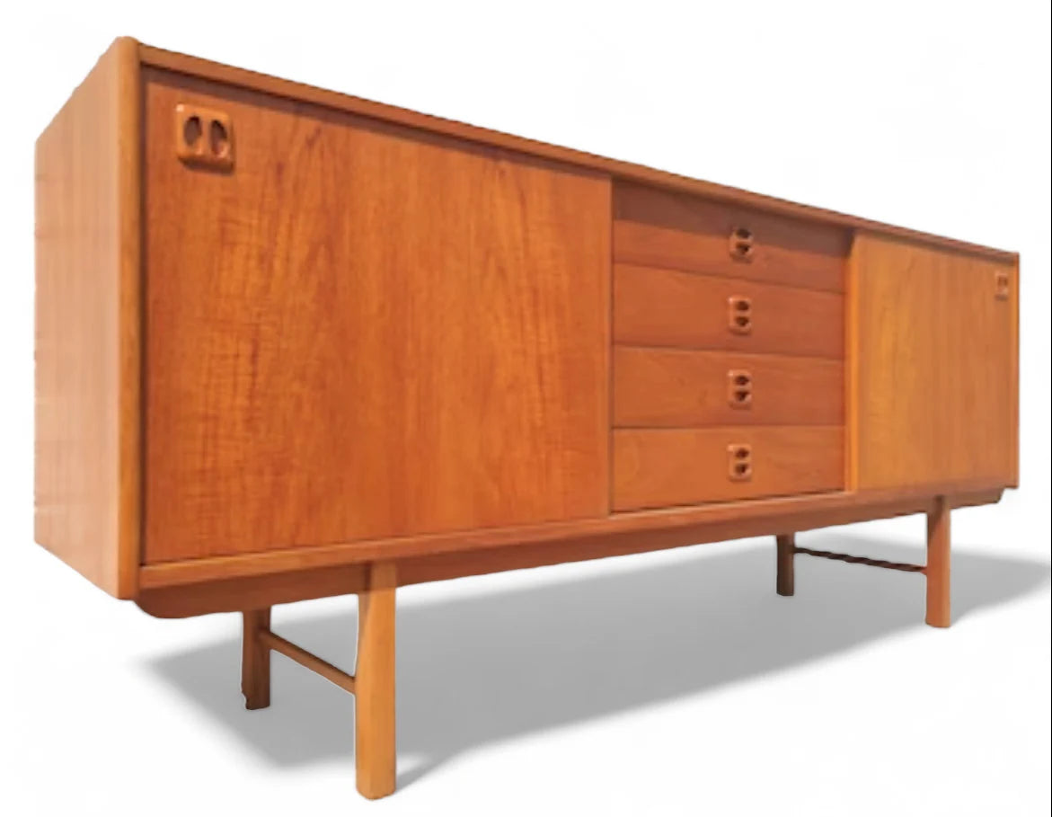 Mid Century Modern Scandinavian Teak Credenza
