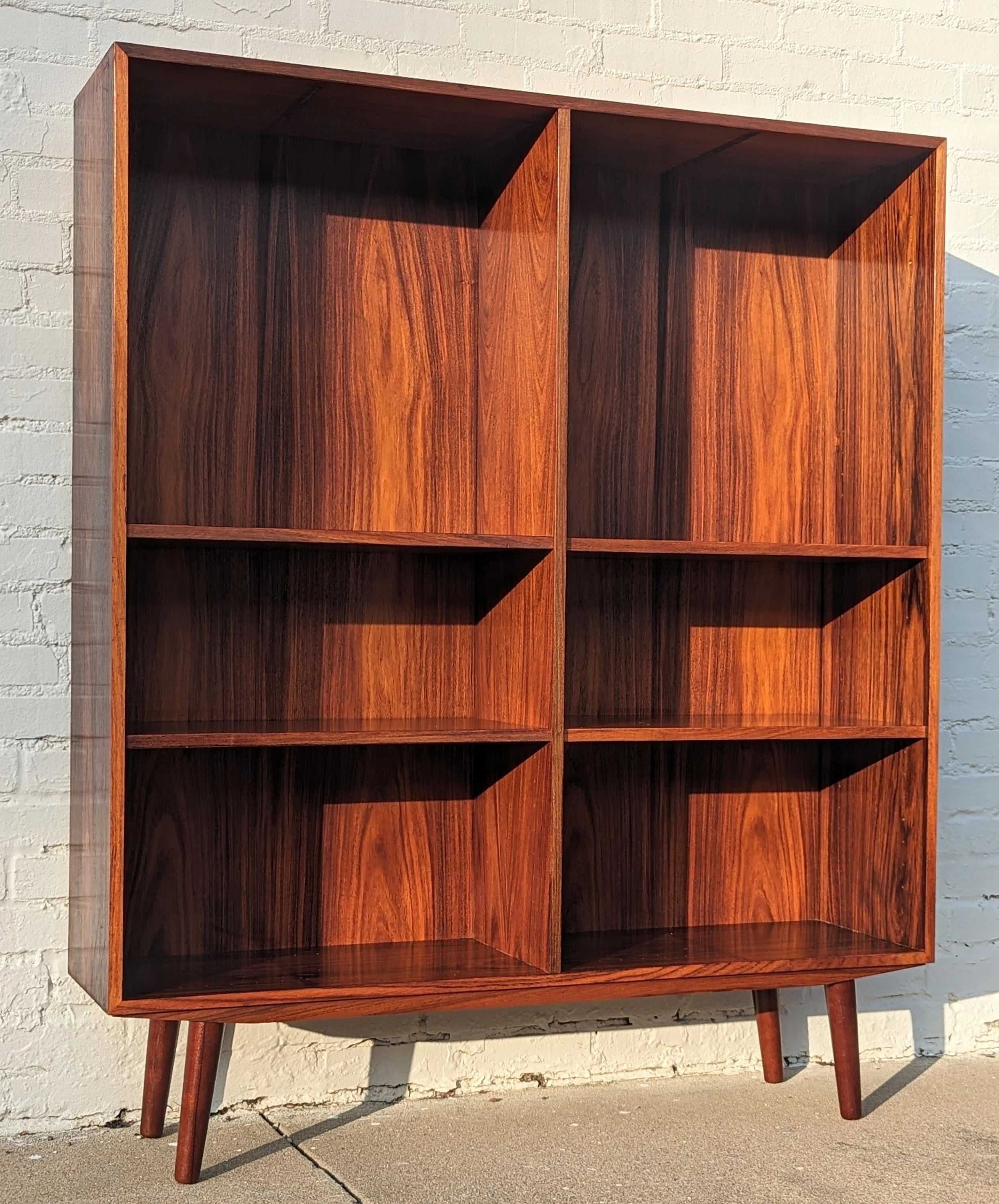 Mid Century Danish Modern Rosewood Bookcase