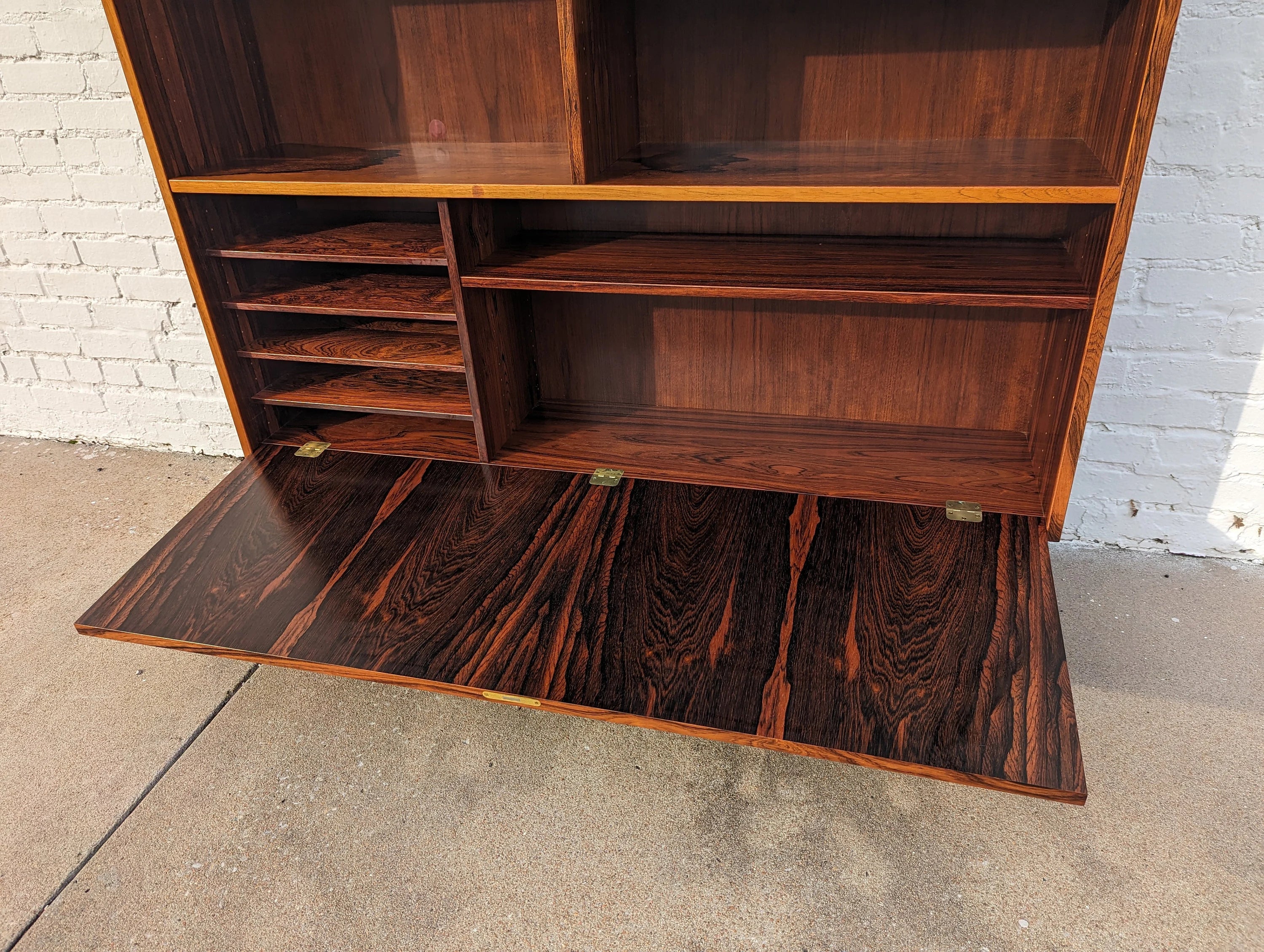 Mid Century Danish Modern Poul Hundevad Rosewood Bookcase