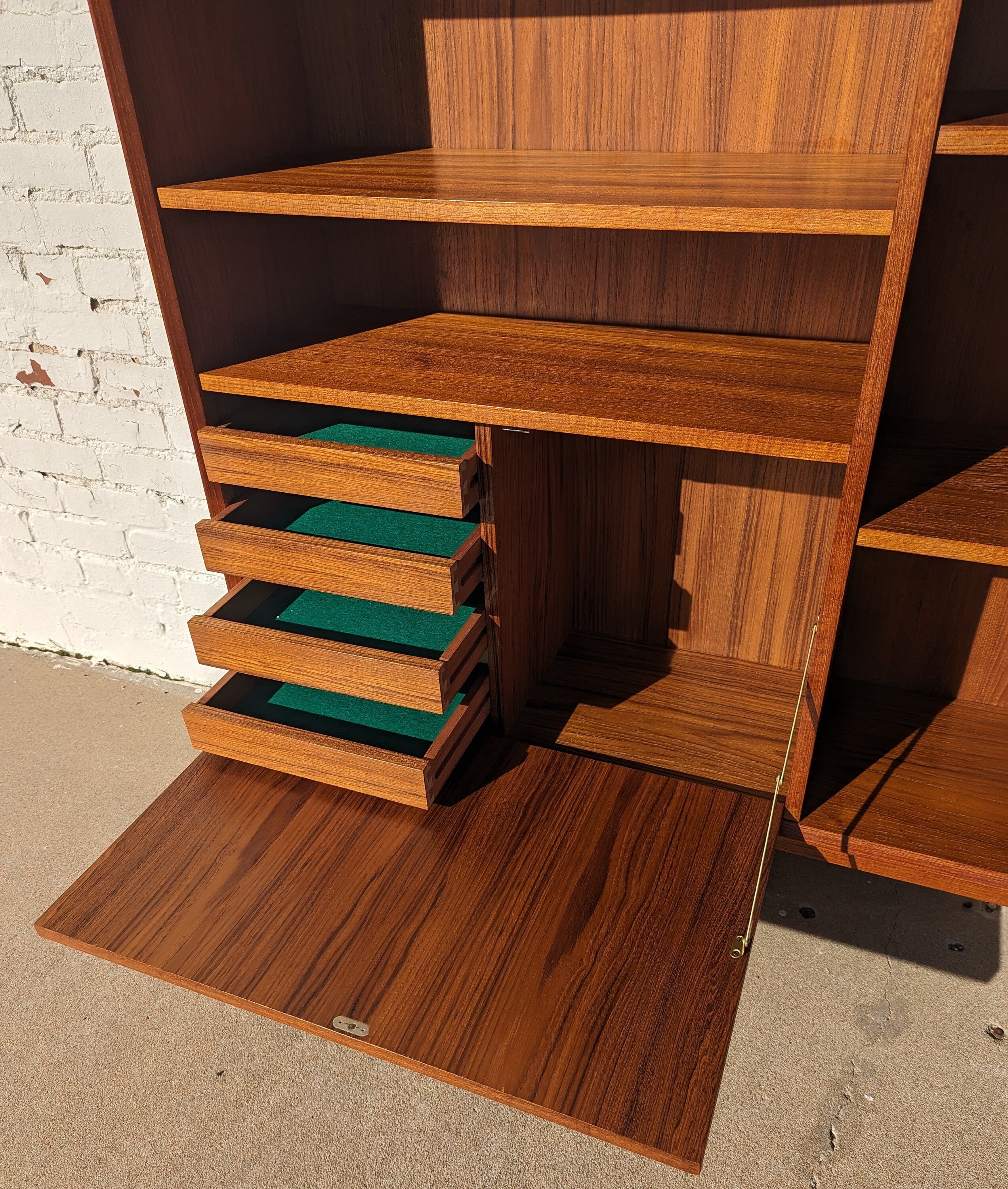 Mid Century Danish Modern Teak Bookcase